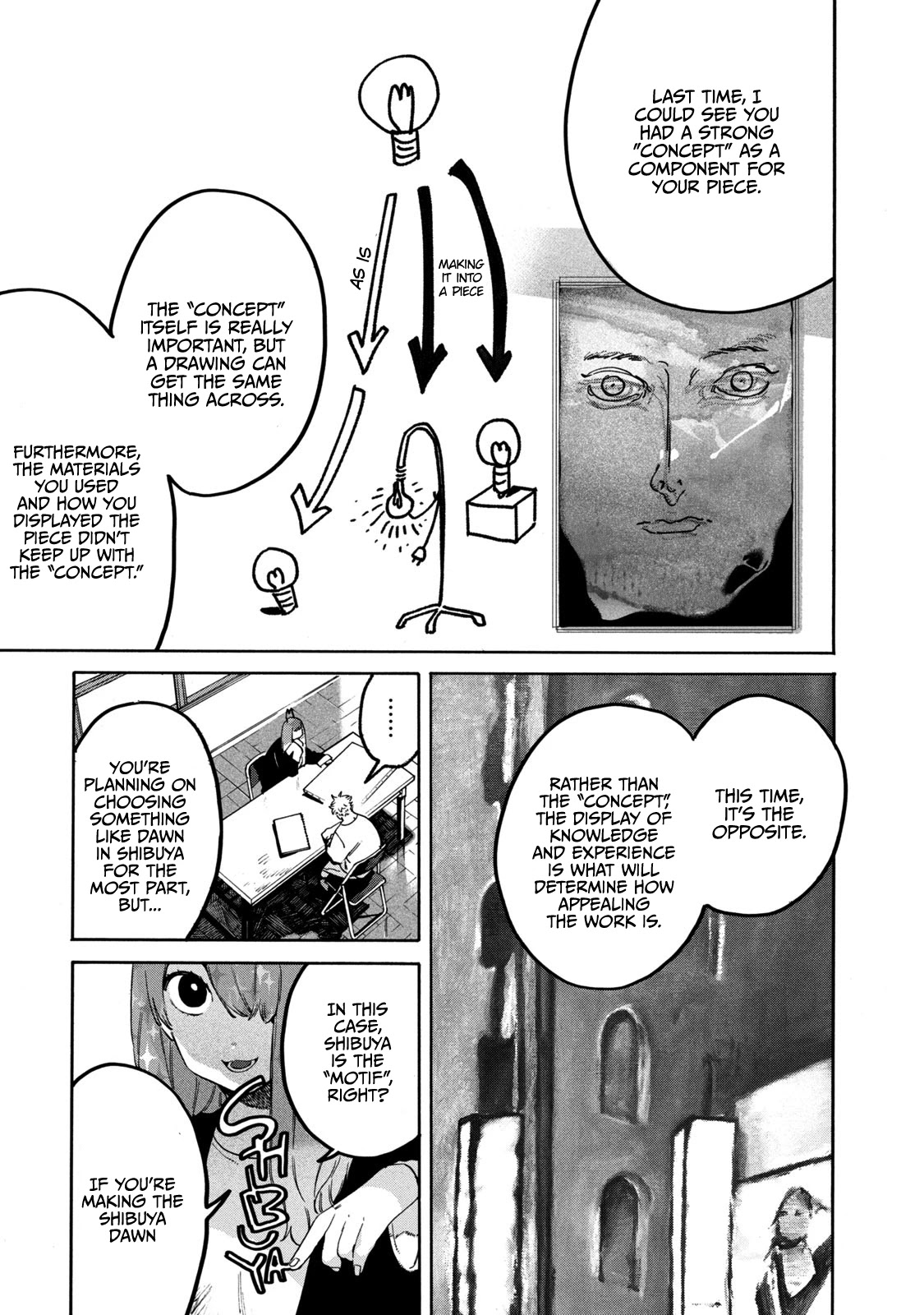 Blue Period. Chapter 31 page 13 - Chapter 31: Shibuya wasn't Built in a Day