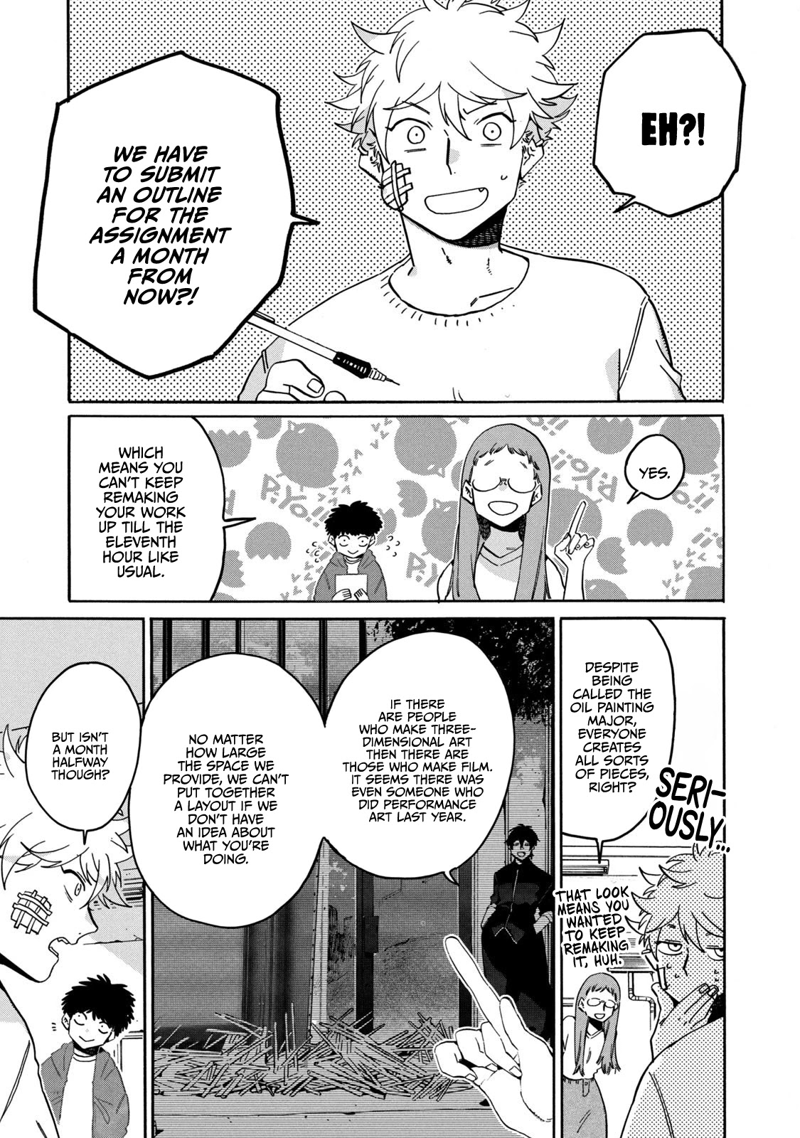 Blue Period. Chapter 39 page 23 - Chapter 39: When It Rains It Pours