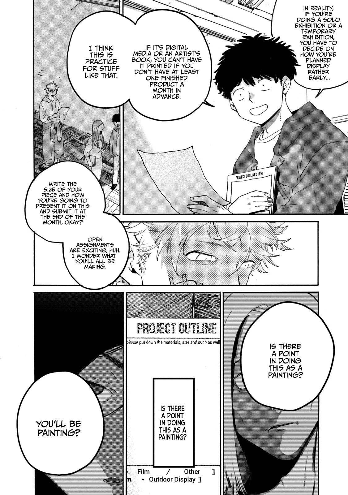 Blue Period. Chapter 39 page 24 - Chapter 39: When It Rains It Pours