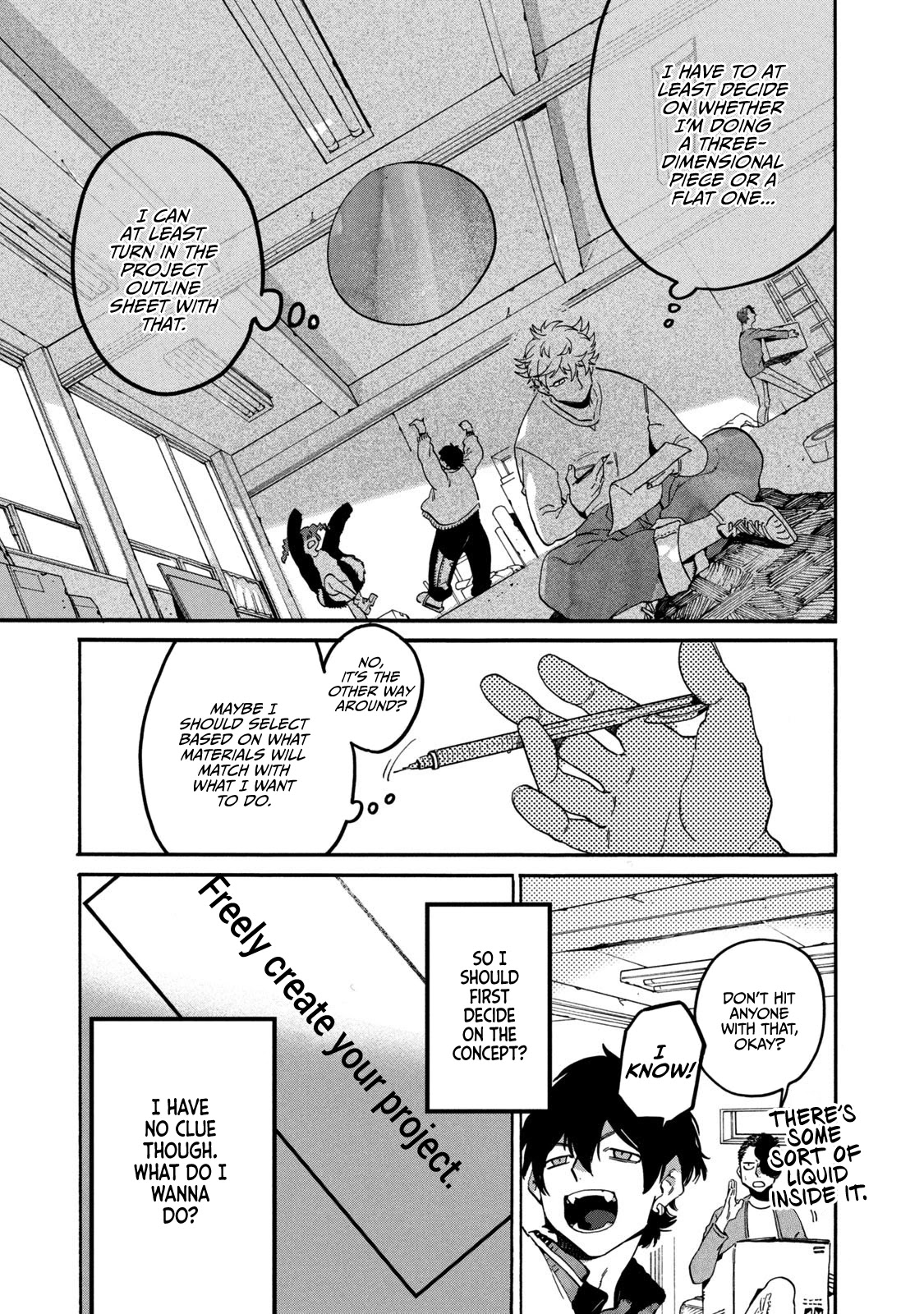 Blue Period. Chapter 39 page 42 - Chapter 39: When It Rains It Pours