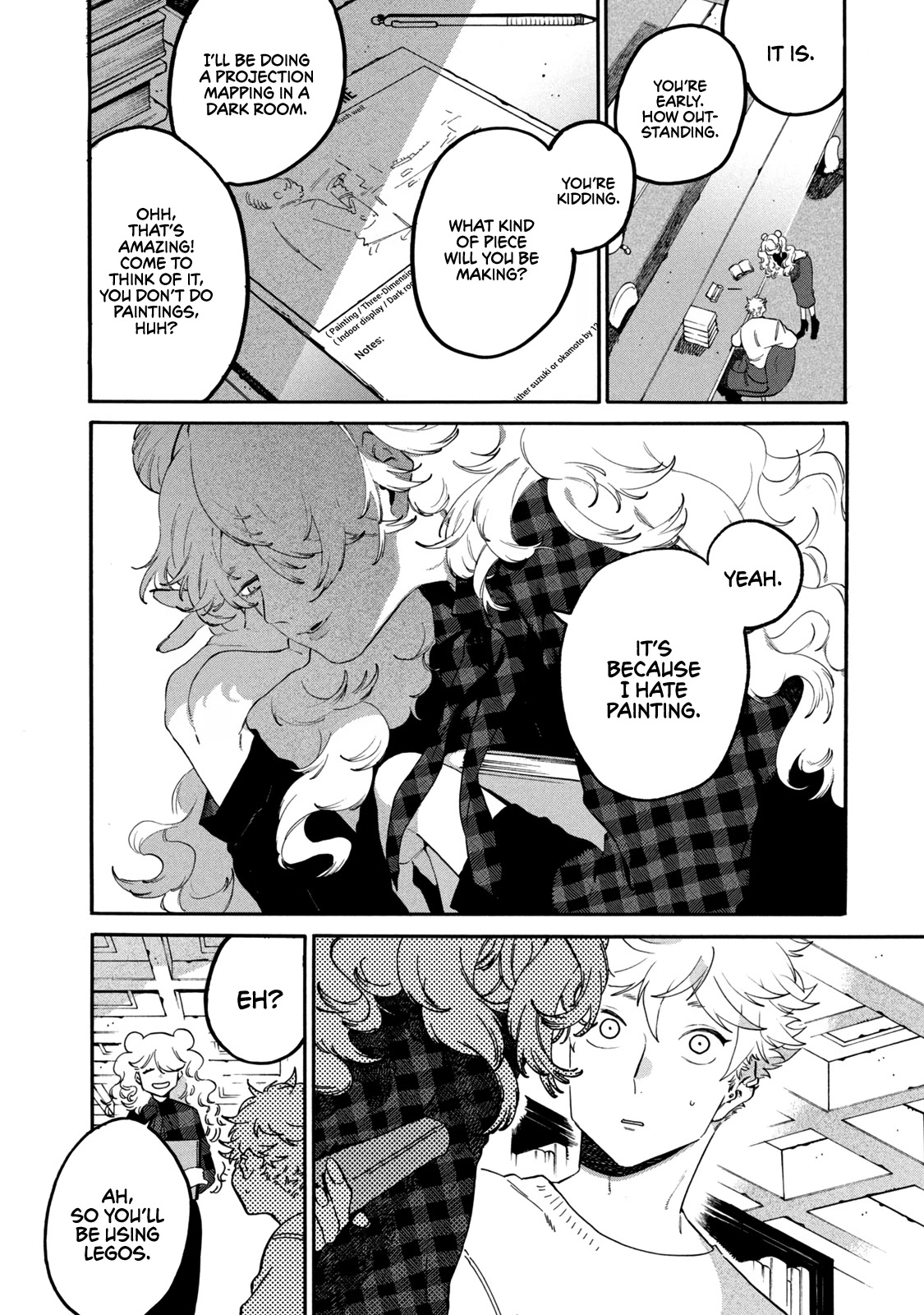 Blue Period. Chapter 40 page 24 - Chapter 40: I’m Too Outstanding at Stepping on My Friend’s Land Mines