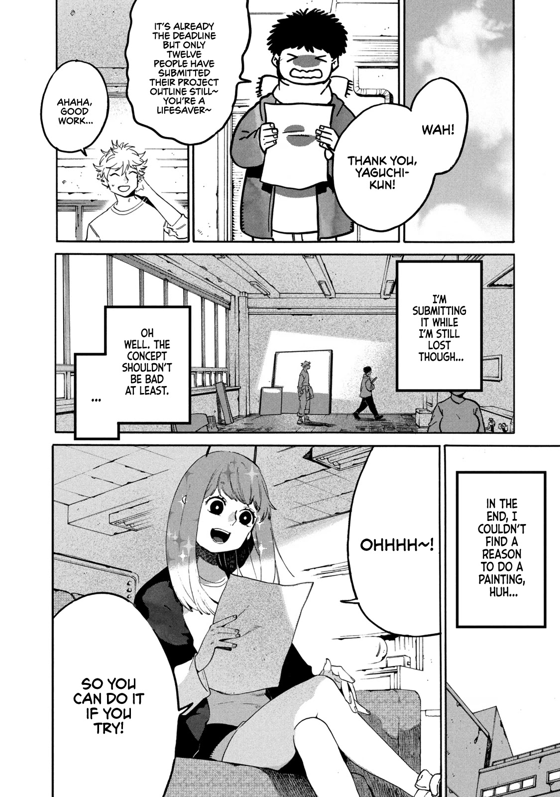 Blue Period. Chapter 40 page 37 - Chapter 40: I’m Too Outstanding at Stepping on My Friend’s Land Mines