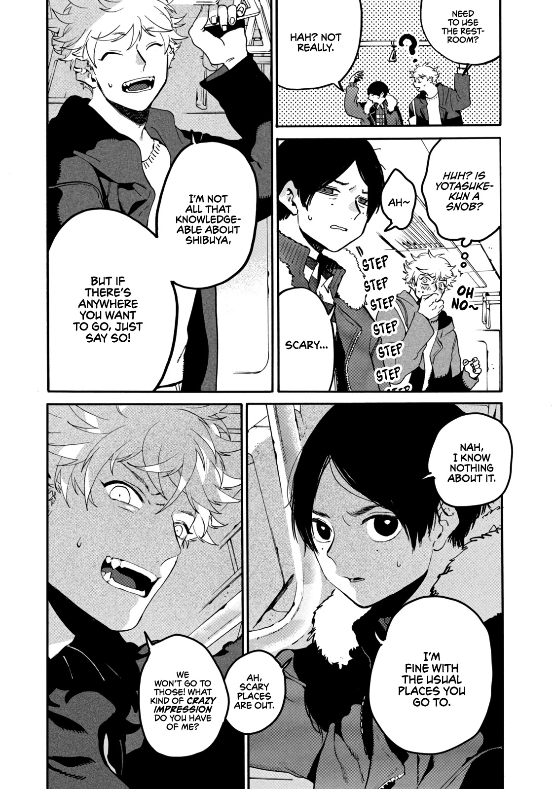 Blue Period. Chapter 41 page 21 - Chapter 41: I Noticed That the Skill of My Friend, Who Steps on My Land Mines, Is Too Outstanding