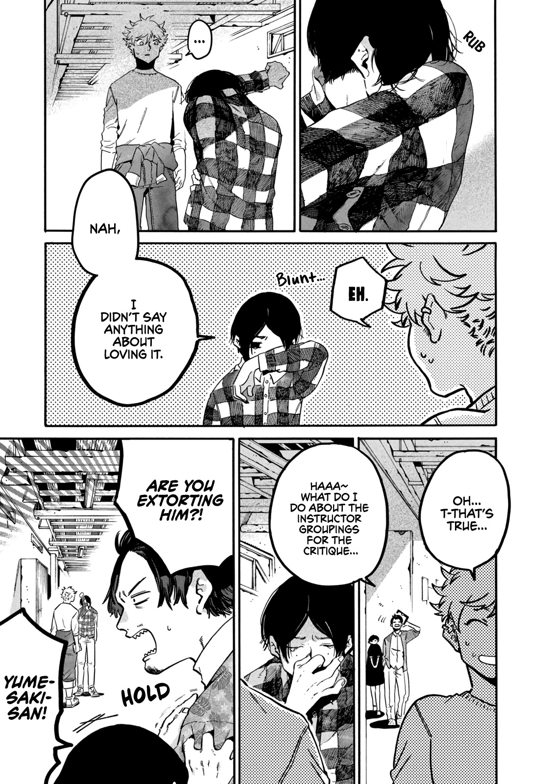 Blue Period. Chapter 41 page 3 - Chapter 41: I Noticed That the Skill of My Friend, Who Steps on My Land Mines, Is Too Outstanding