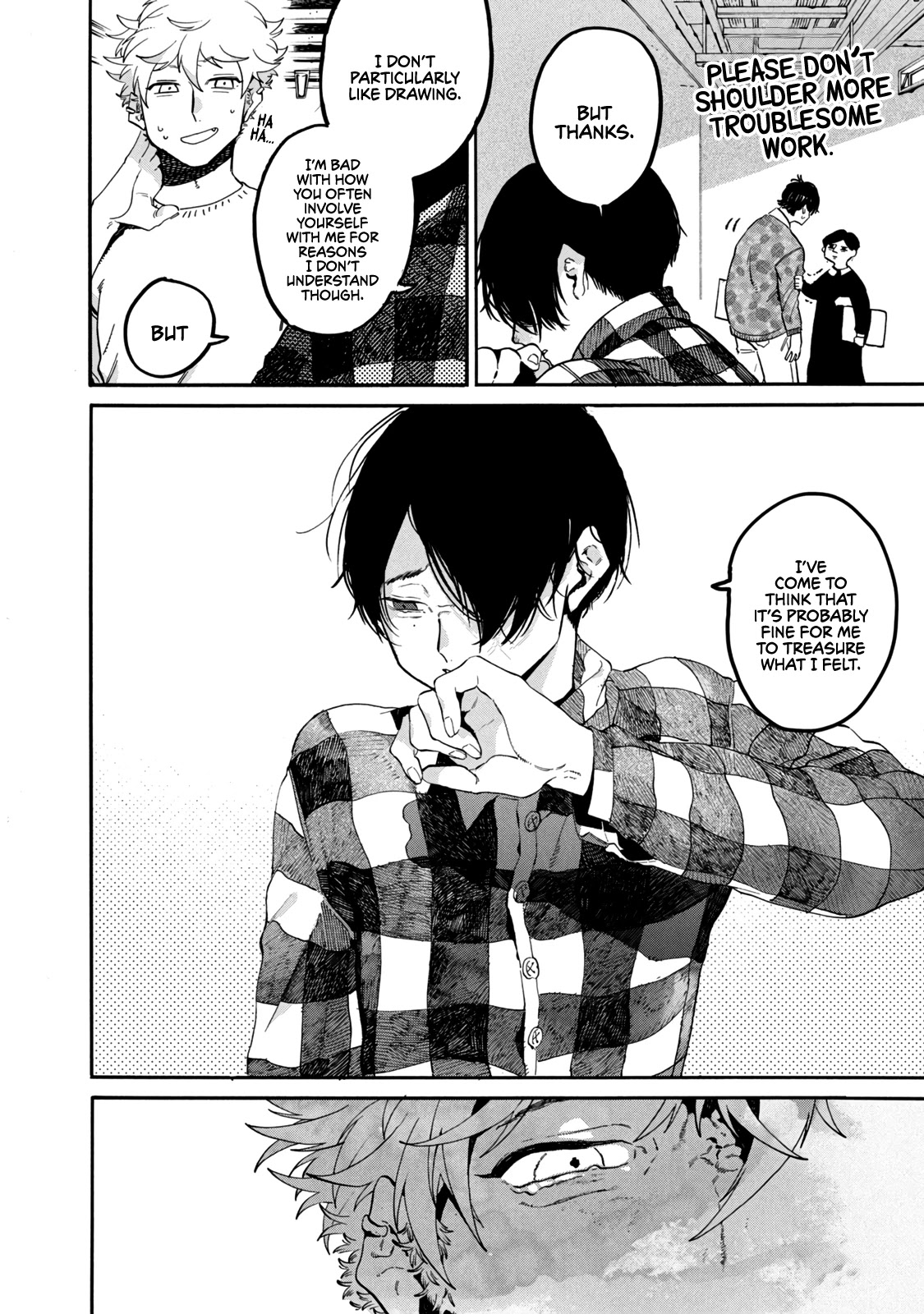 Blue Period. Chapter 41 page 4 - Chapter 41: I Noticed That the Skill of My Friend, Who Steps on My Land Mines, Is Too Outstanding