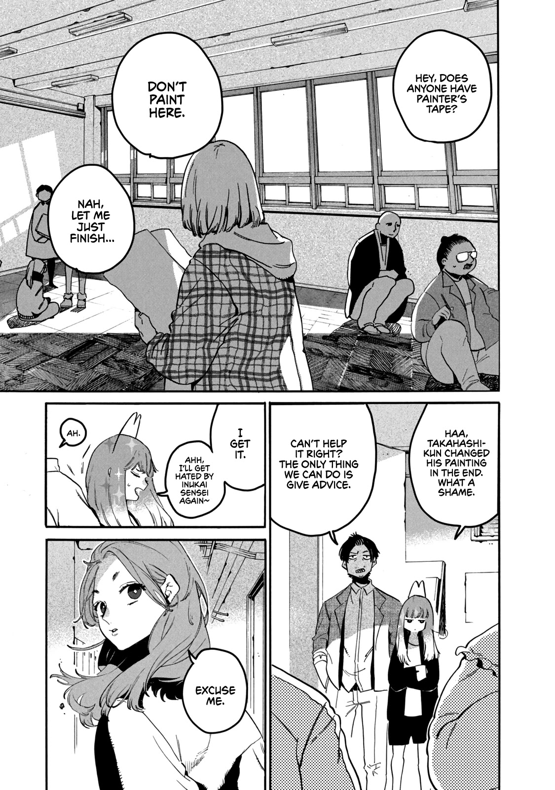 Blue Period. Chapter 41 page 54 - Chapter 41: I Noticed That the Skill of My Friend, Who Steps on My Land Mines, Is Too Outstanding