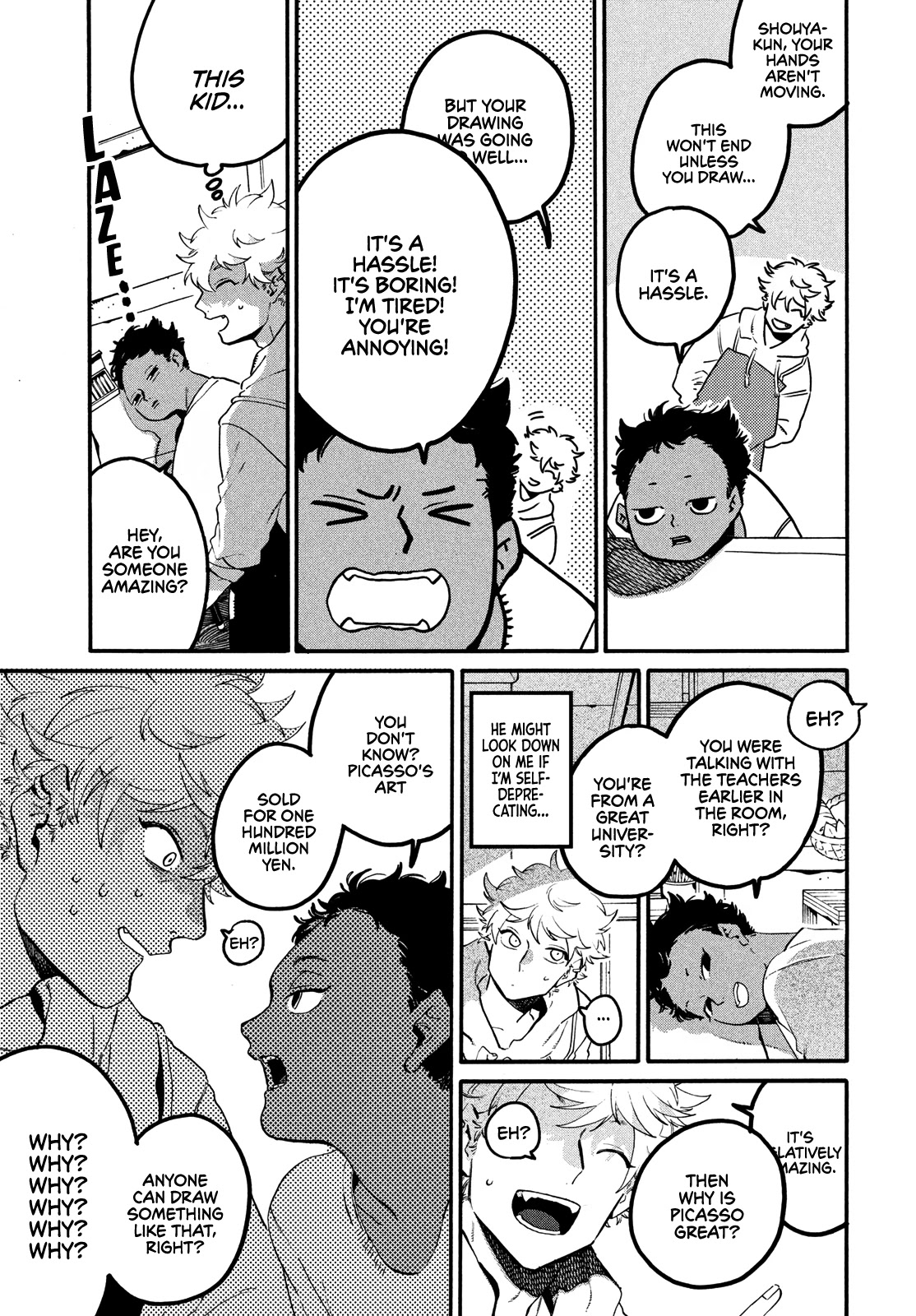 Blue Period. Chapter 43 page 14 - Chapter 43: Why? Why? Why?