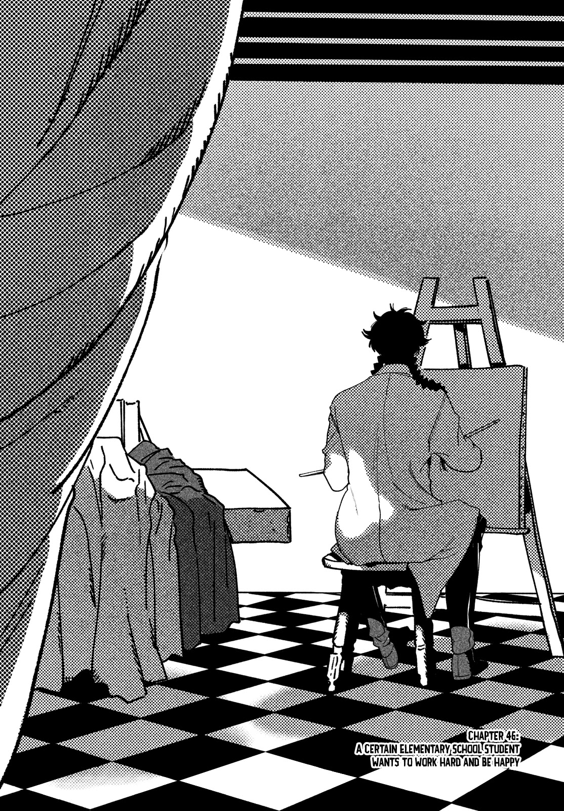 Blue Period. Chapter 46: A Certain Elementary School Student Wants to Work Hard and Be Happy thumbnail