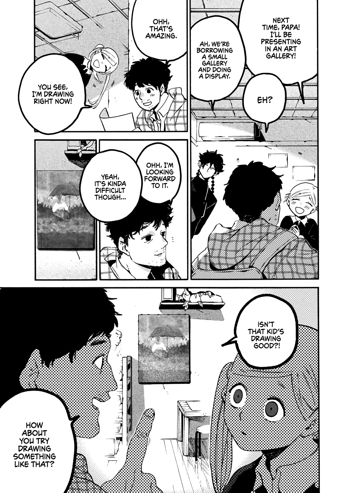 Blue Period. Chapter 46 page 13 - Chapter 46: A Certain Elementary School Student Wants to Work Hard and Be Happy