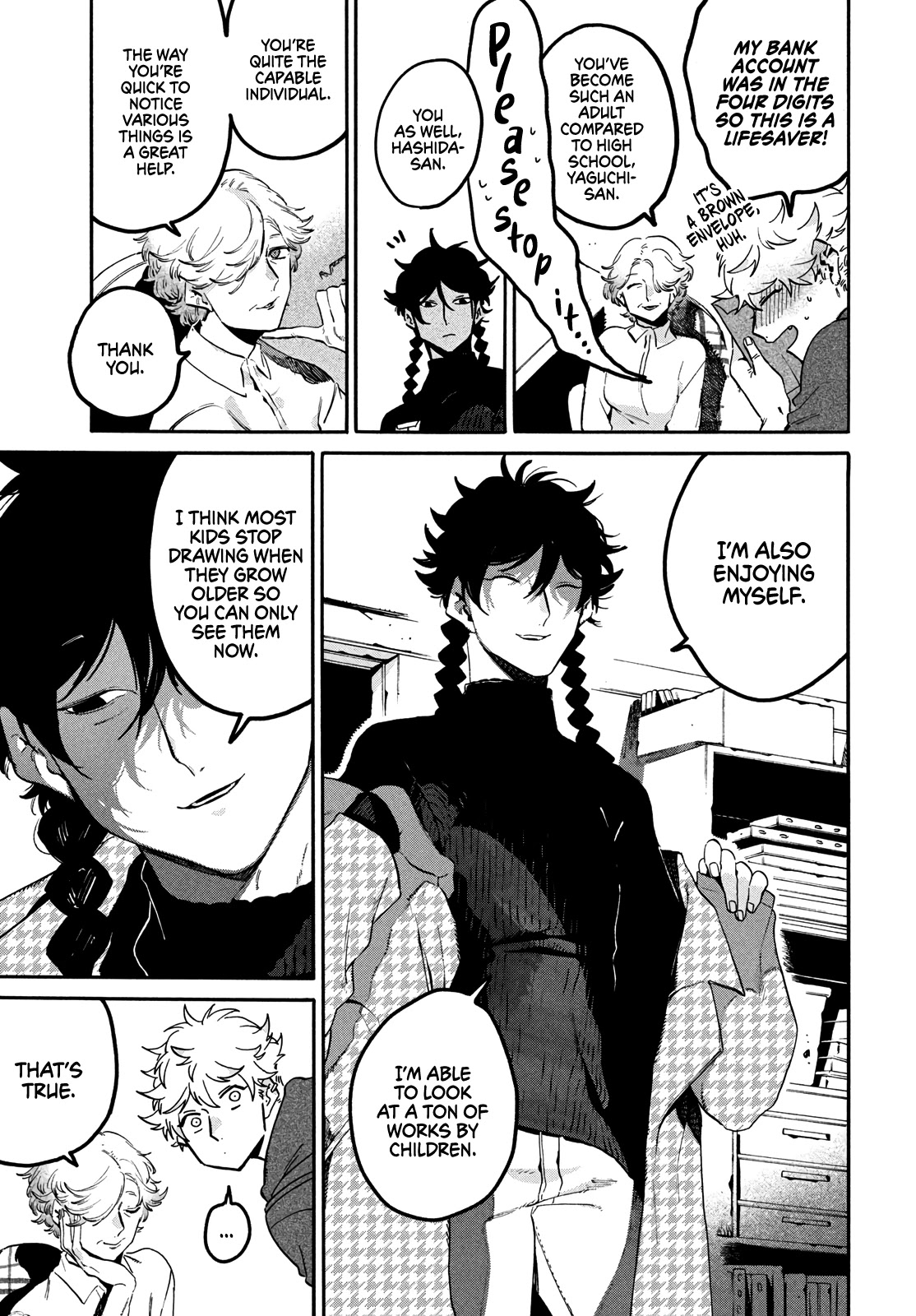 Blue Period. Chapter 46 page 15 - Chapter 46: A Certain Elementary School Student Wants to Work Hard and Be Happy