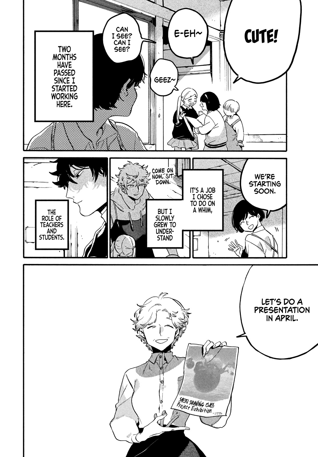 Blue Period. Chapter 46 page 8 - Chapter 46: A Certain Elementary School Student Wants to Work Hard and Be Happy