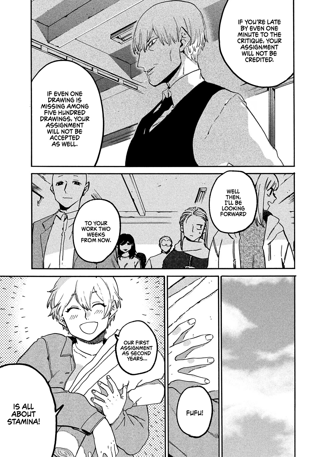 Blue Period. Chapter 49 page 5 - Chapter 49: What’s the Walkthrough Site for Clearing an Endless Loop of Worries?