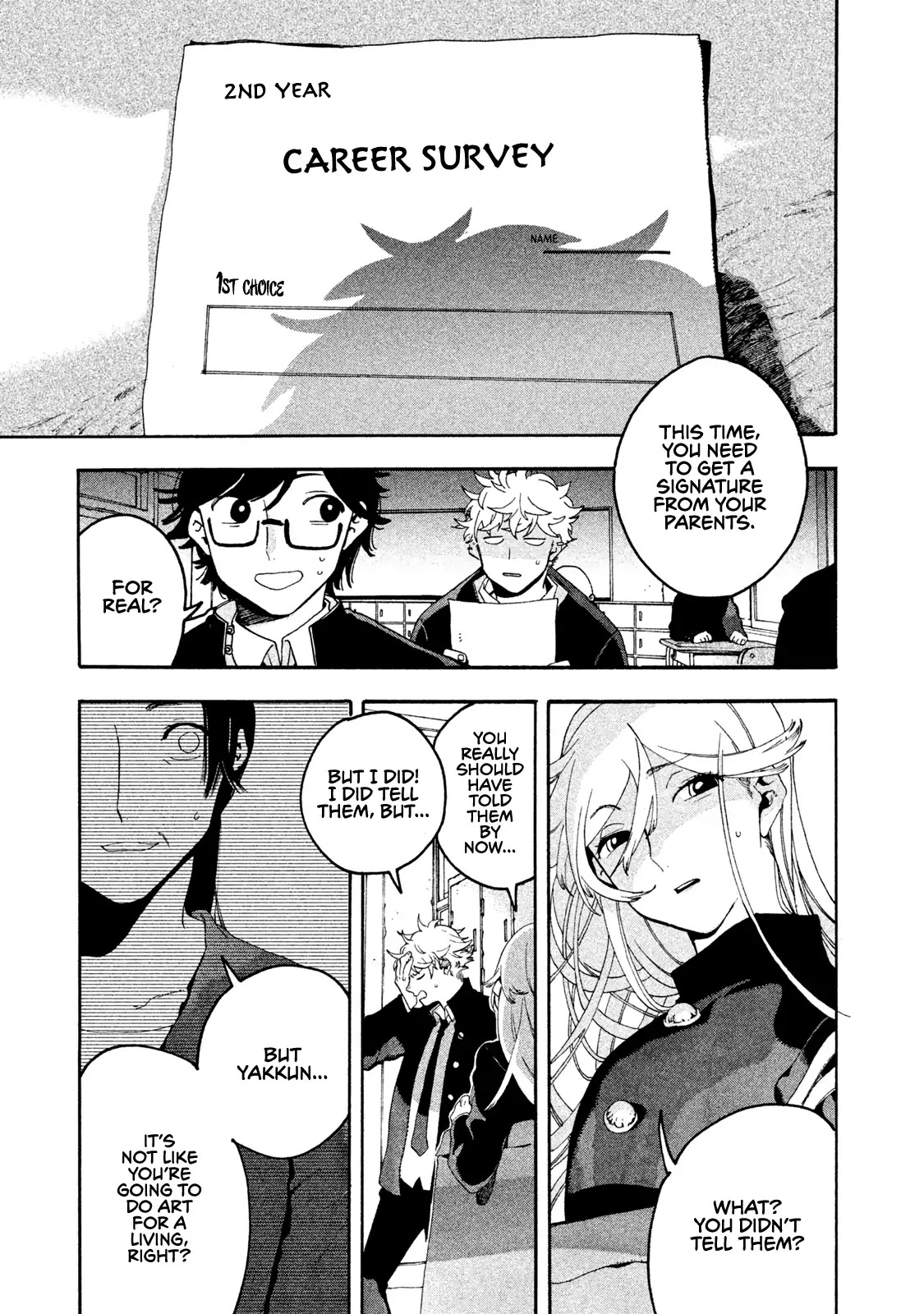 Blue Period. Chapter 5 page 11 - Chapter 5: Cram School Debut of the Dead