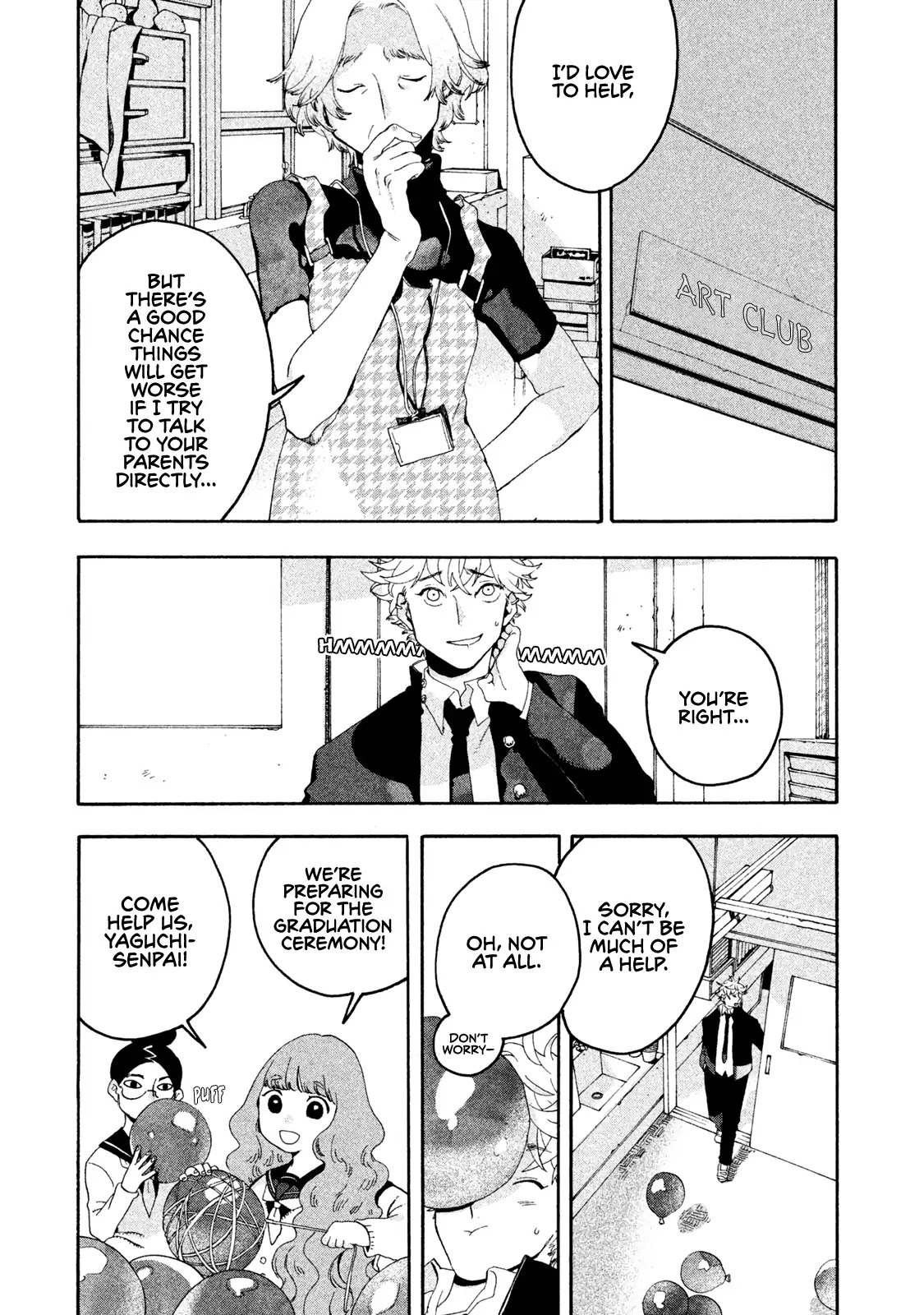 Blue Period. Chapter 5 page 13 - Chapter 5: Cram School Debut of the Dead