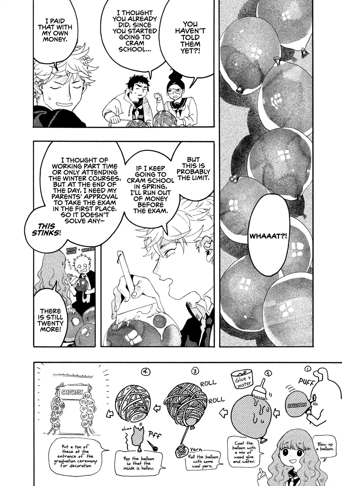 Blue Period. Chapter 5 page 14 - Chapter 5: Cram School Debut of the Dead