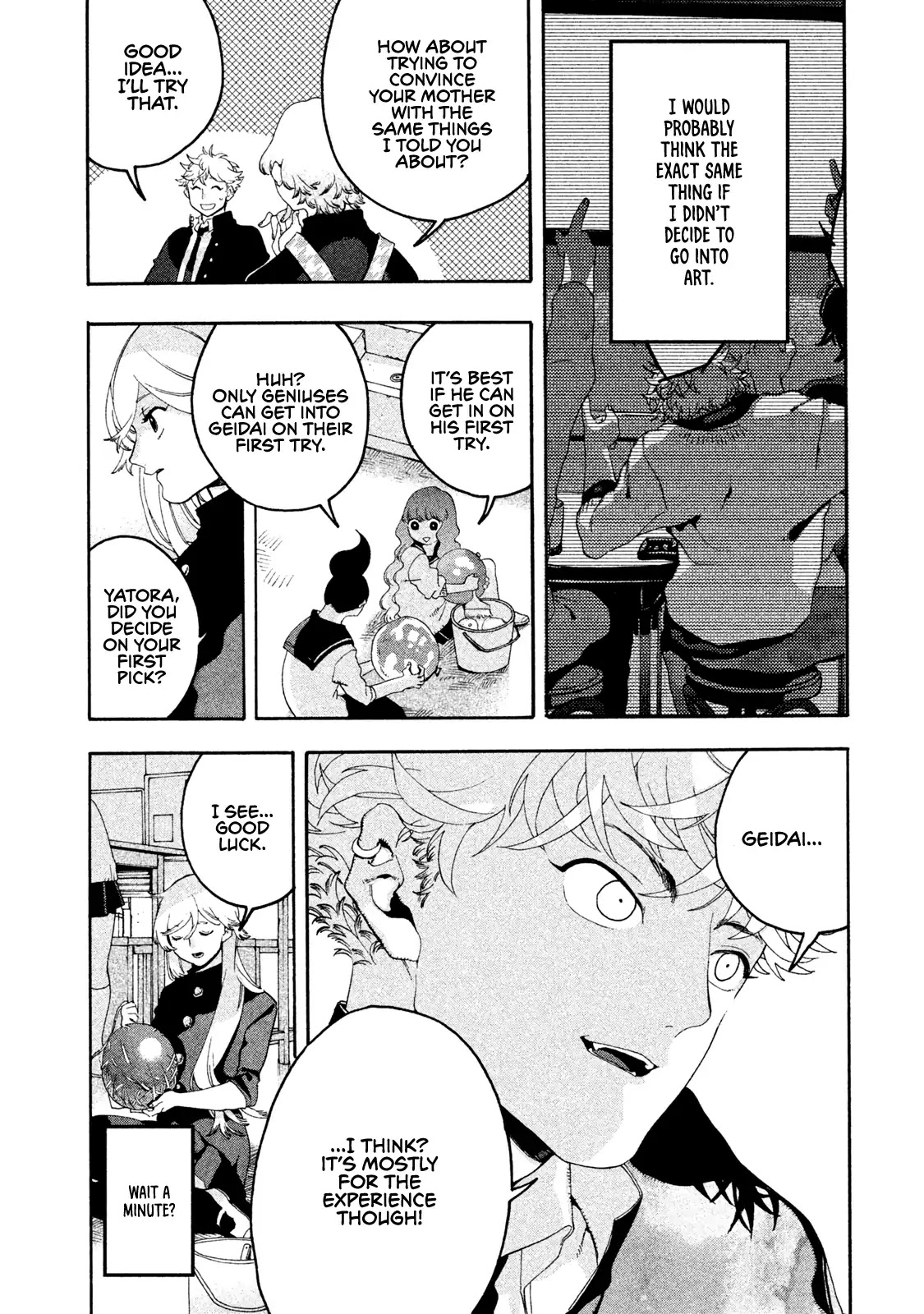 Blue Period. Chapter 5 page 16 - Chapter 5: Cram School Debut of the Dead