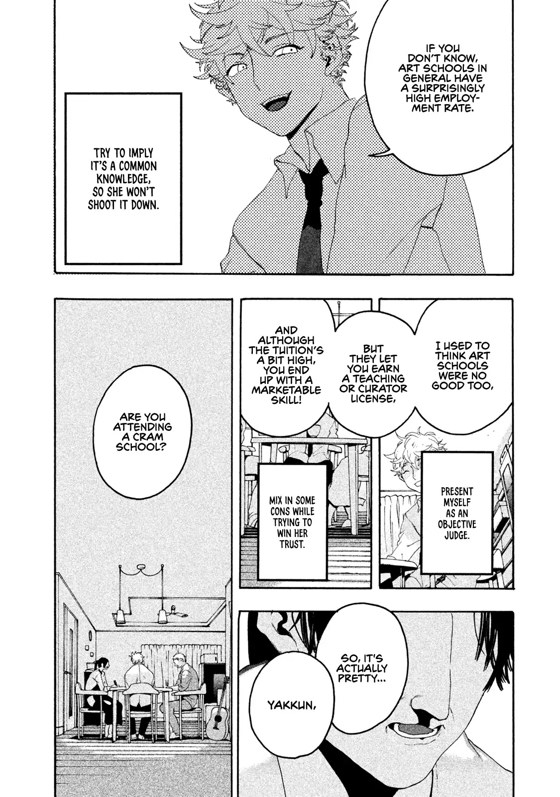Blue Period. Chapter 5 page 20 - Chapter 5: Cram School Debut of the Dead