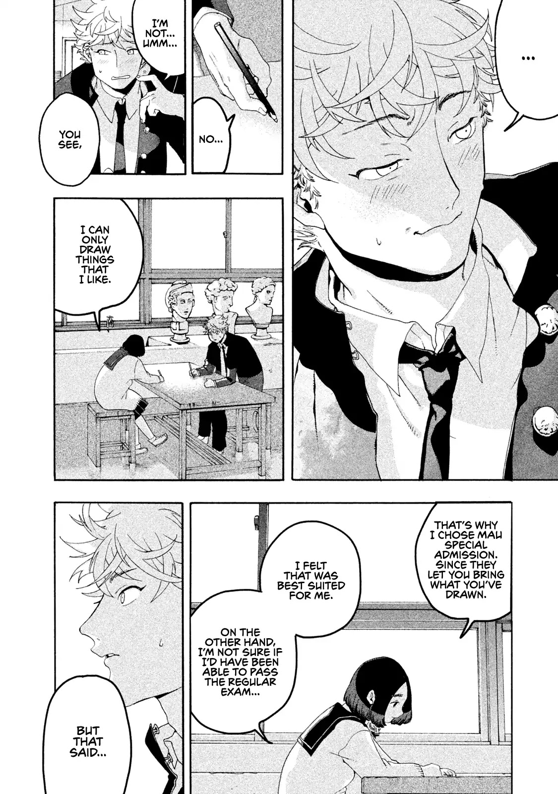 Blue Period. Chapter 5 page 28 - Chapter 5: Cram School Debut of the Dead