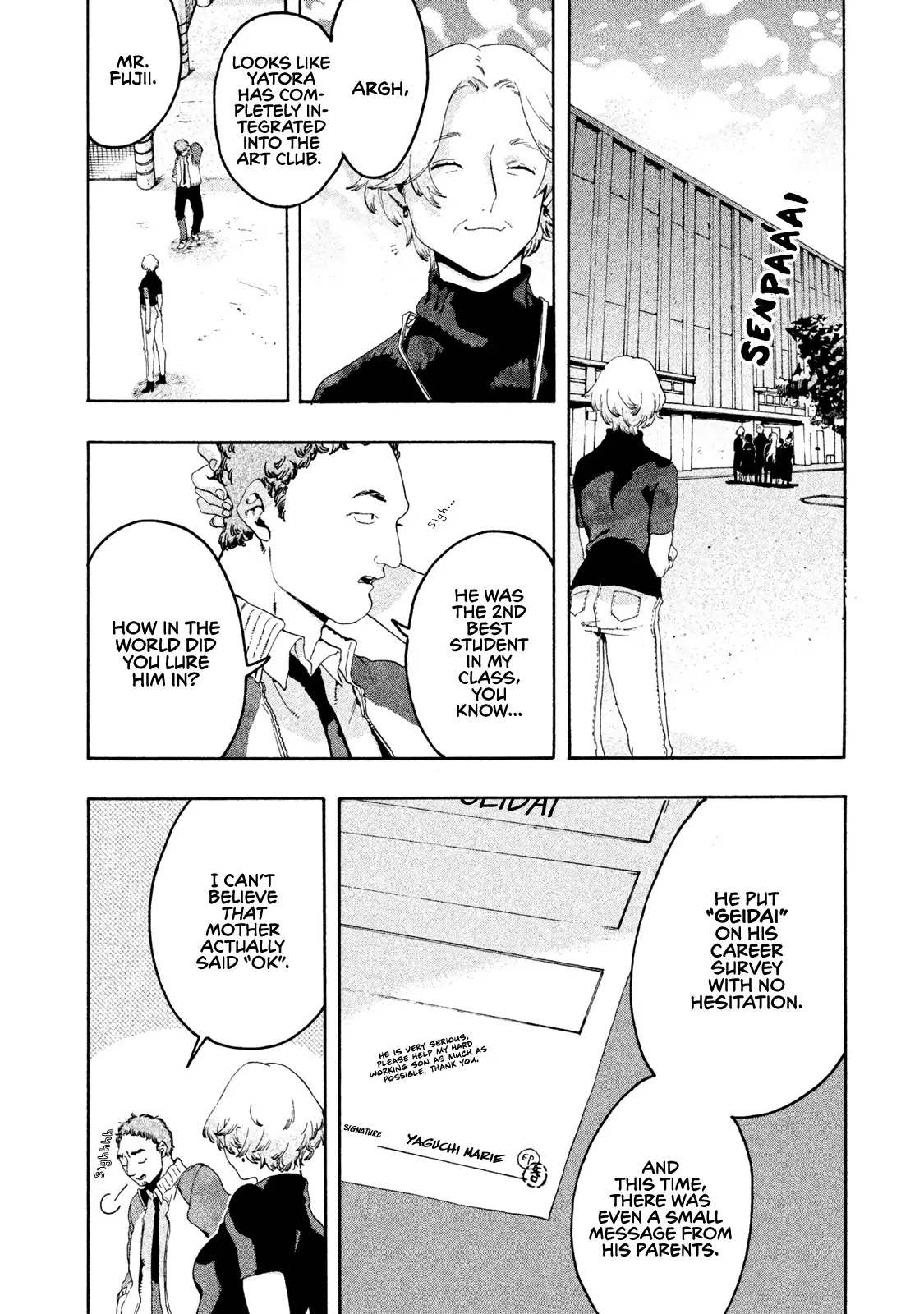 Blue Period. Chapter 5 page 40 - Chapter 5: Cram School Debut of the Dead