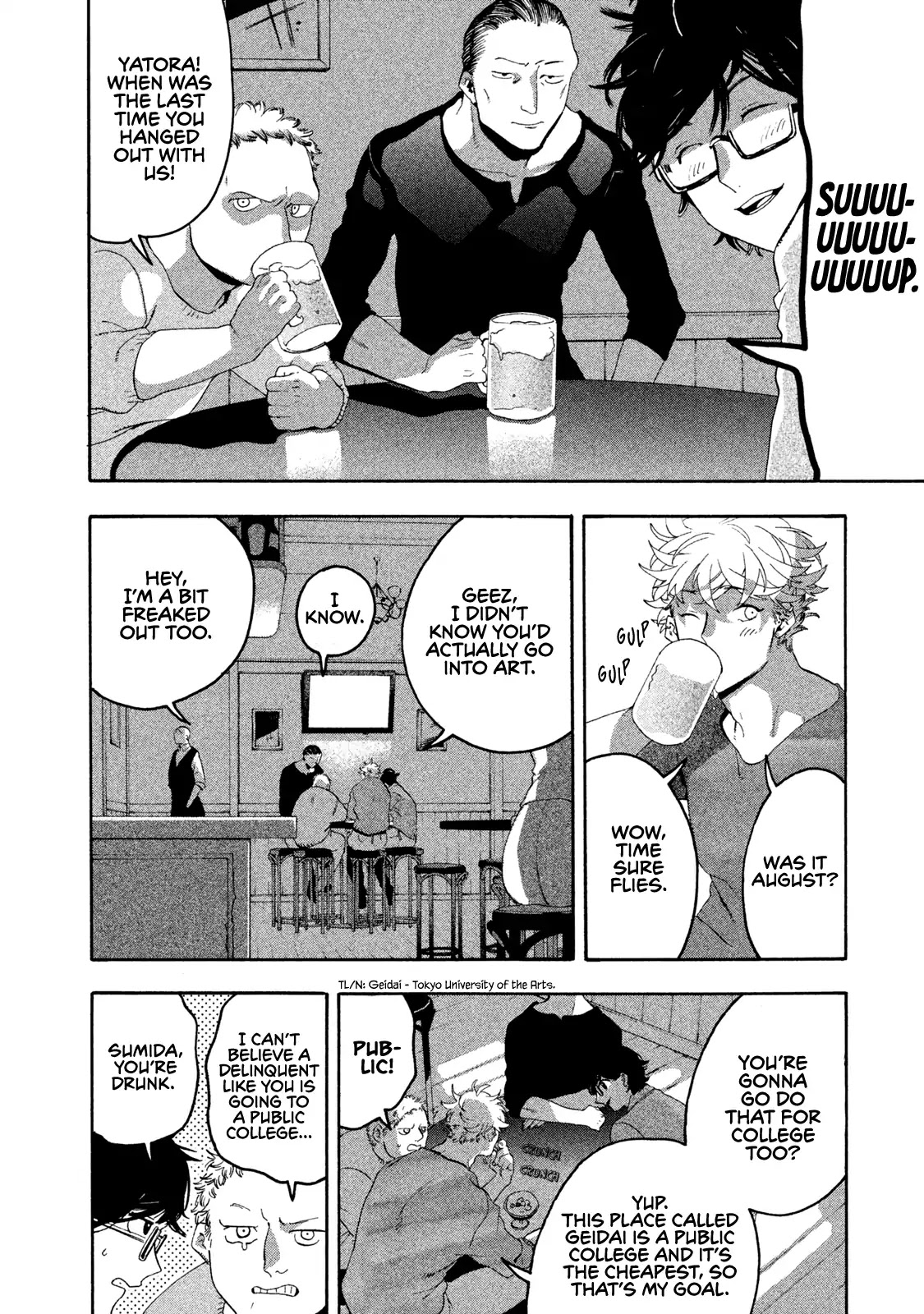 Blue Period. Chapter 5 page 6 - Chapter 5: Cram School Debut of the Dead