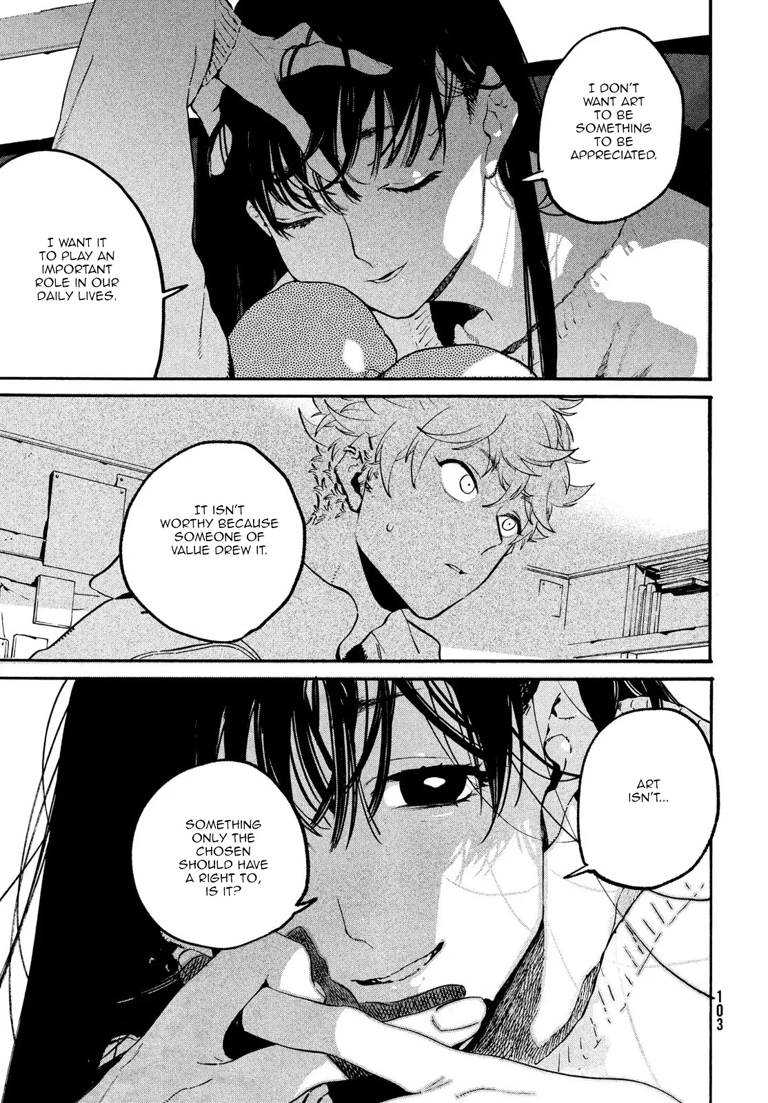 Blue Period. Chapter 51 page 27 - Chapter 51: Stray 2.0 Academy Back