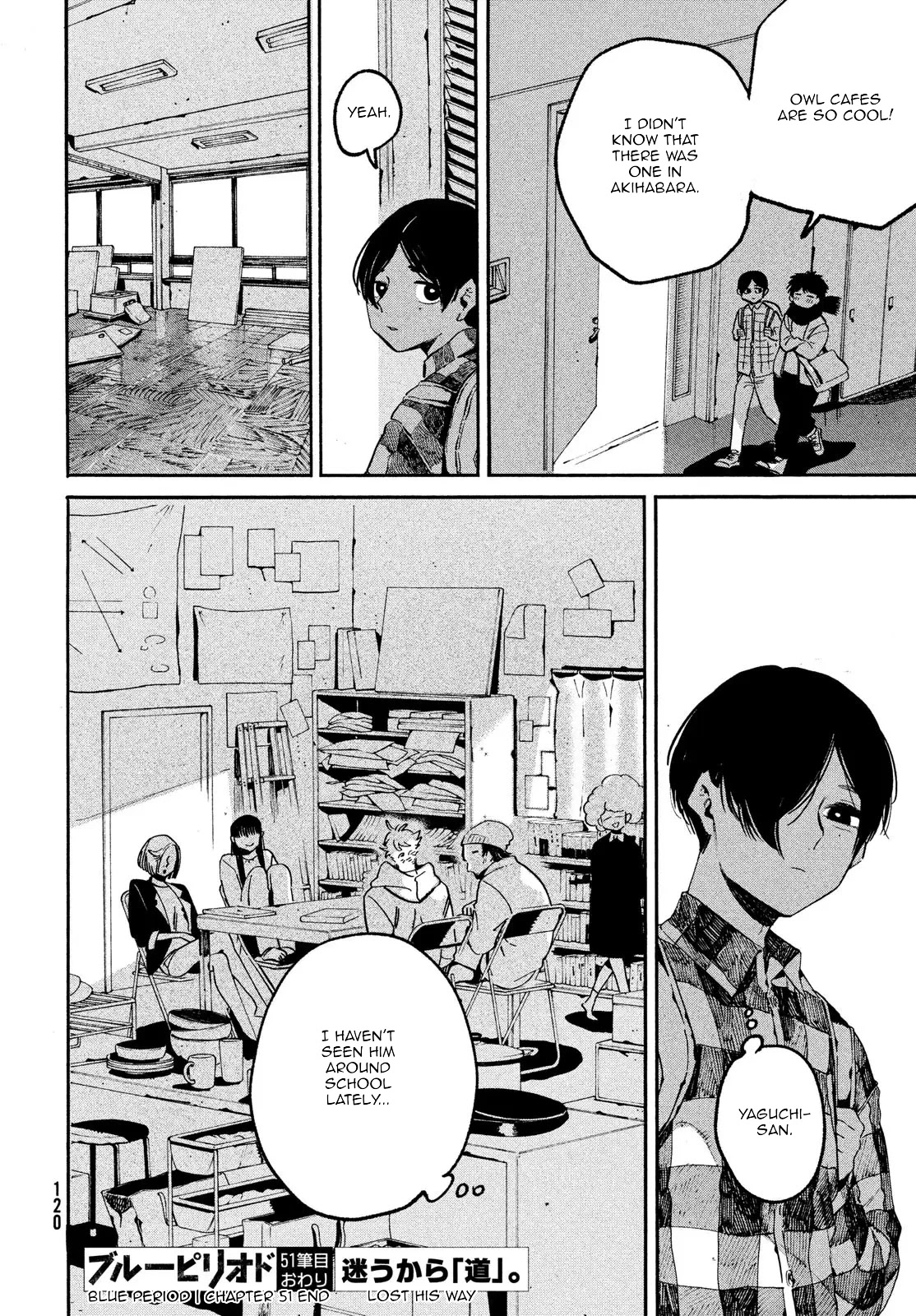 Blue Period. Chapter 51 page 44 - Chapter 51: Stray 2.0 Academy Back
