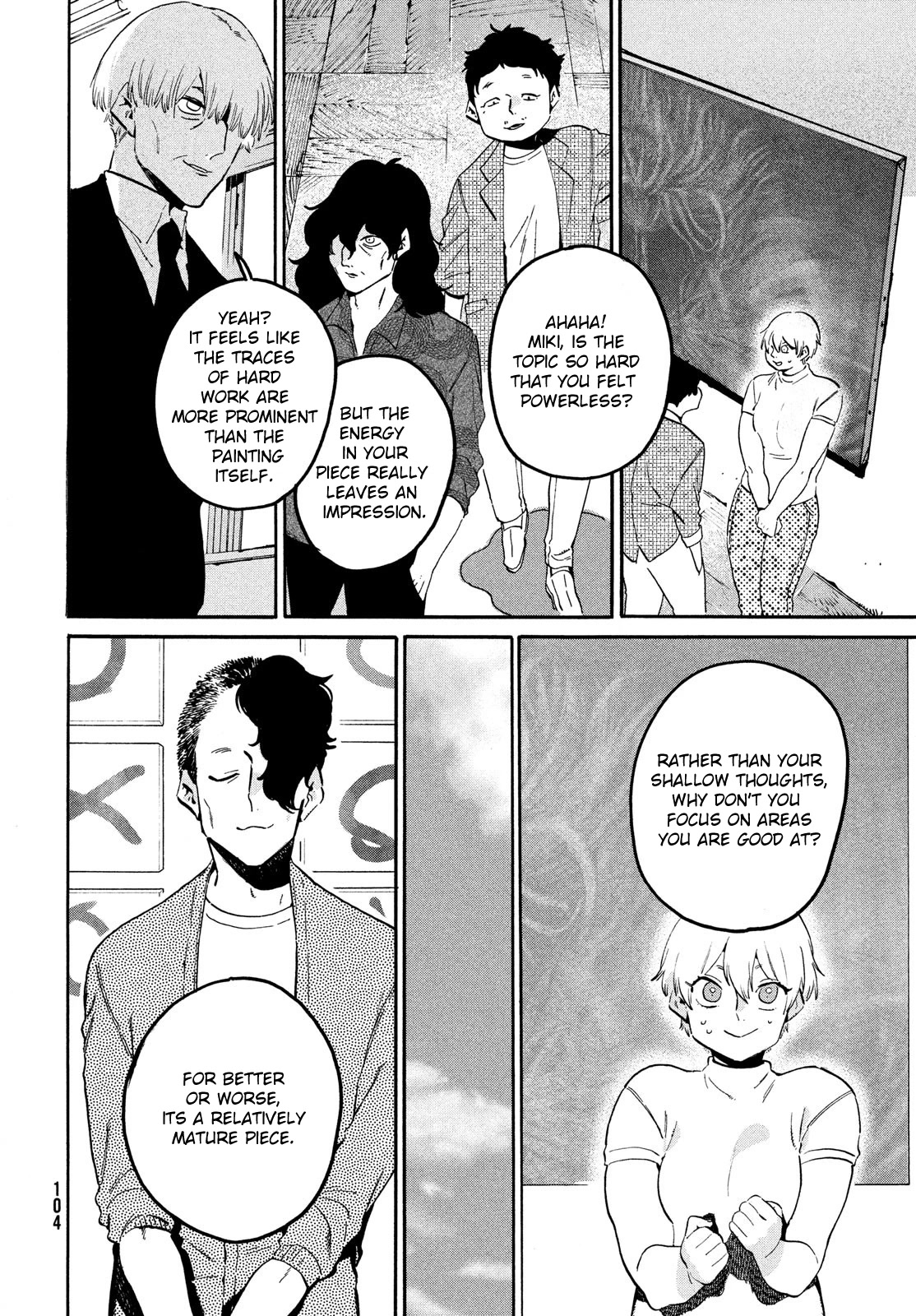Blue Period. Chapter 54 page 10 - Chapter 54: It's a brutal game, isn't it?