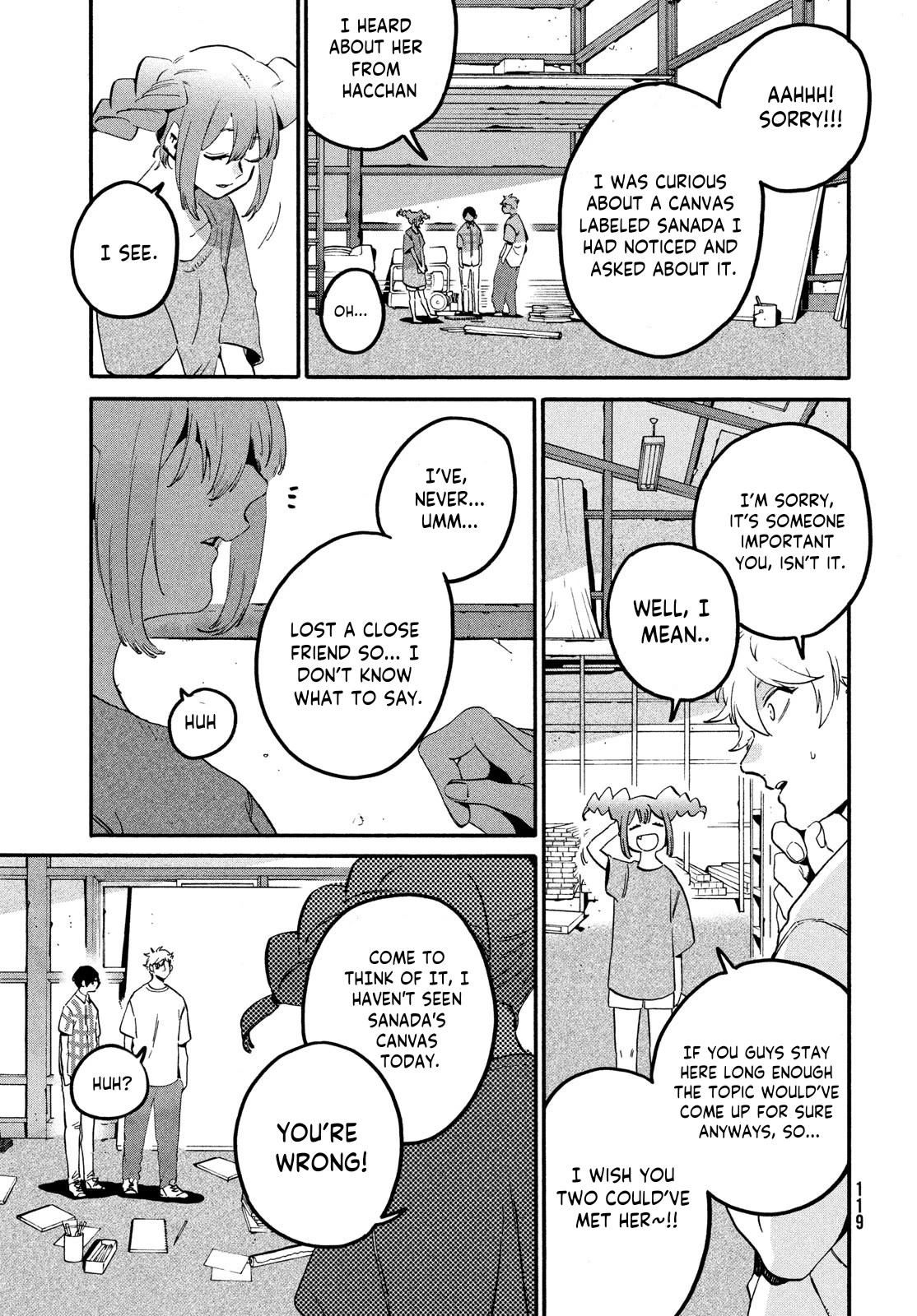 Blue Period. Chapter 62 page 18 - Chapter 62