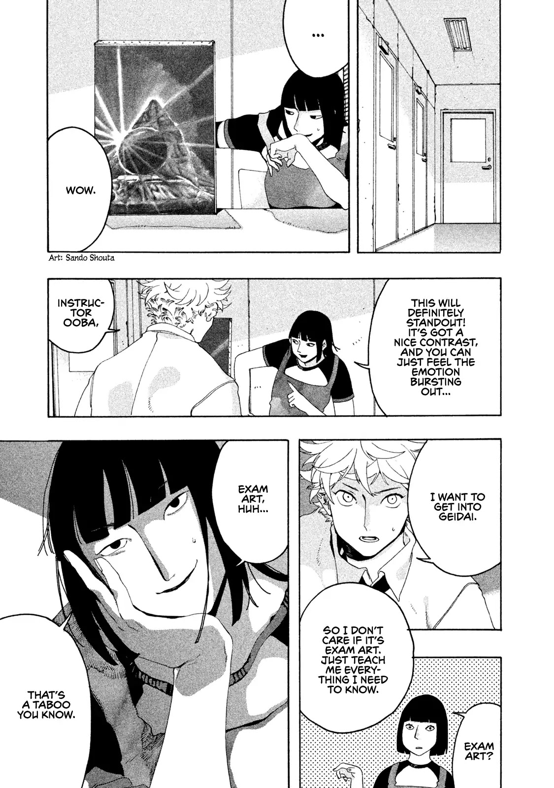 Blue Period. Chapter 8 page 38 - Chapter 8: Exam Art