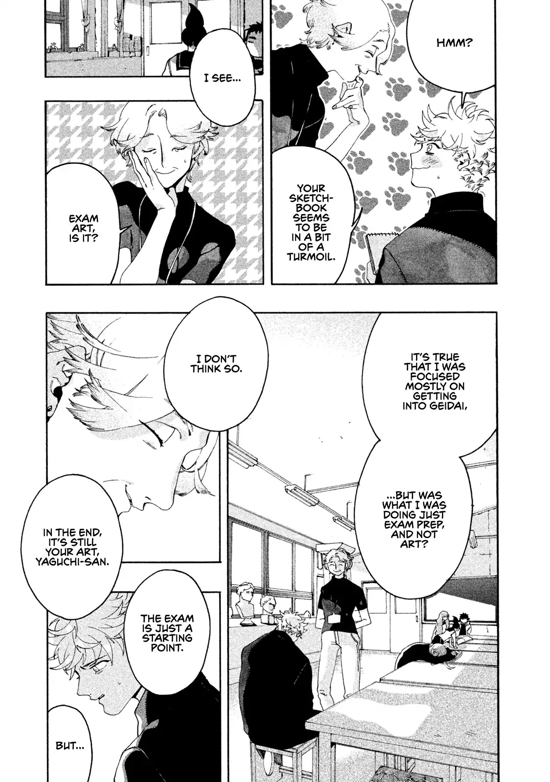 Blue Period. Chapter 8 page 9 - Chapter 8: Exam Art