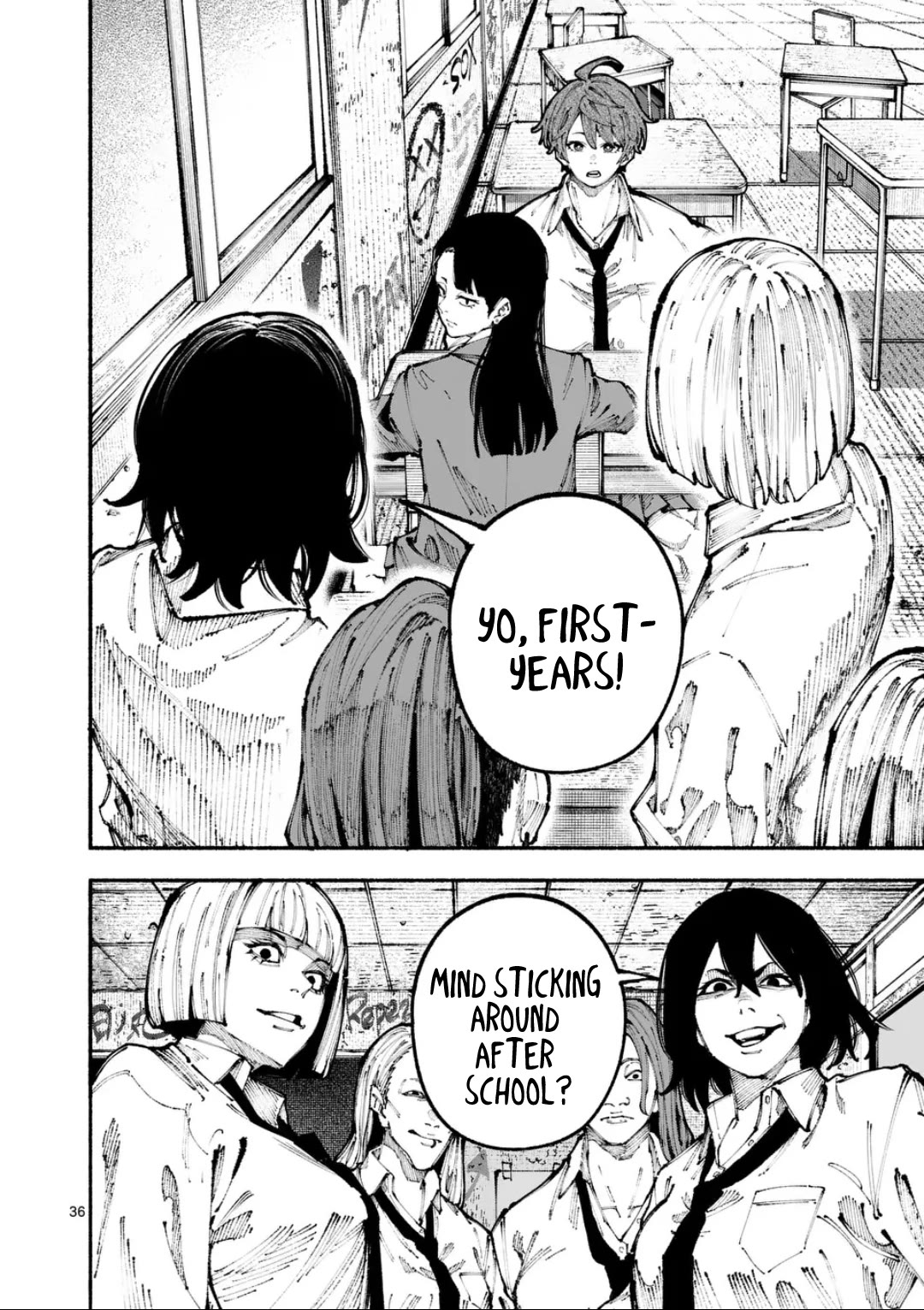Blue Ursus Chapter 1 page 35 - Chapter 1: Gokumon Girls' Highschool
