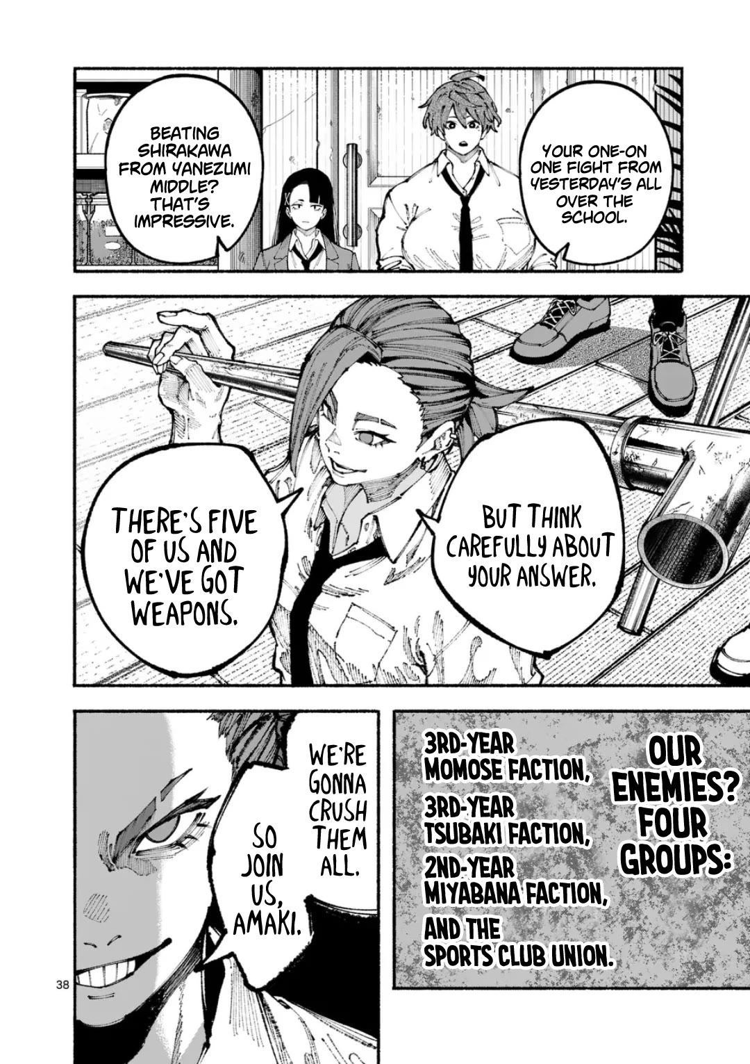 Blue Ursus Chapter 1 page 37 - Chapter 1: Gokumon Girls' Highschool