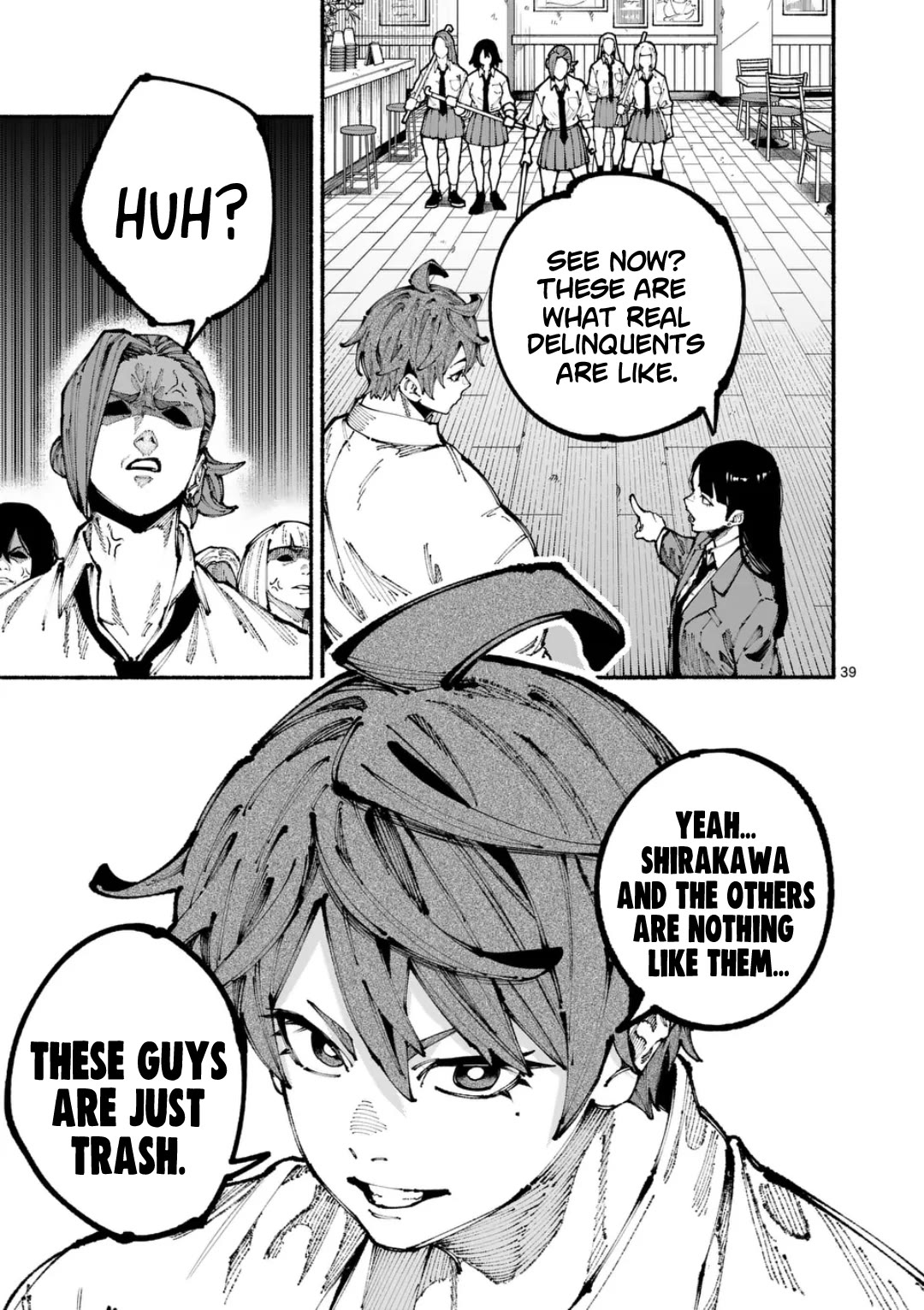 Blue Ursus Chapter 1 page 38 - Chapter 1: Gokumon Girls' Highschool