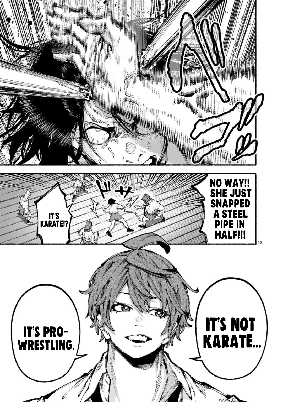 Blue Ursus Chapter 1 page 42 - Chapter 1: Gokumon Girls' Highschool