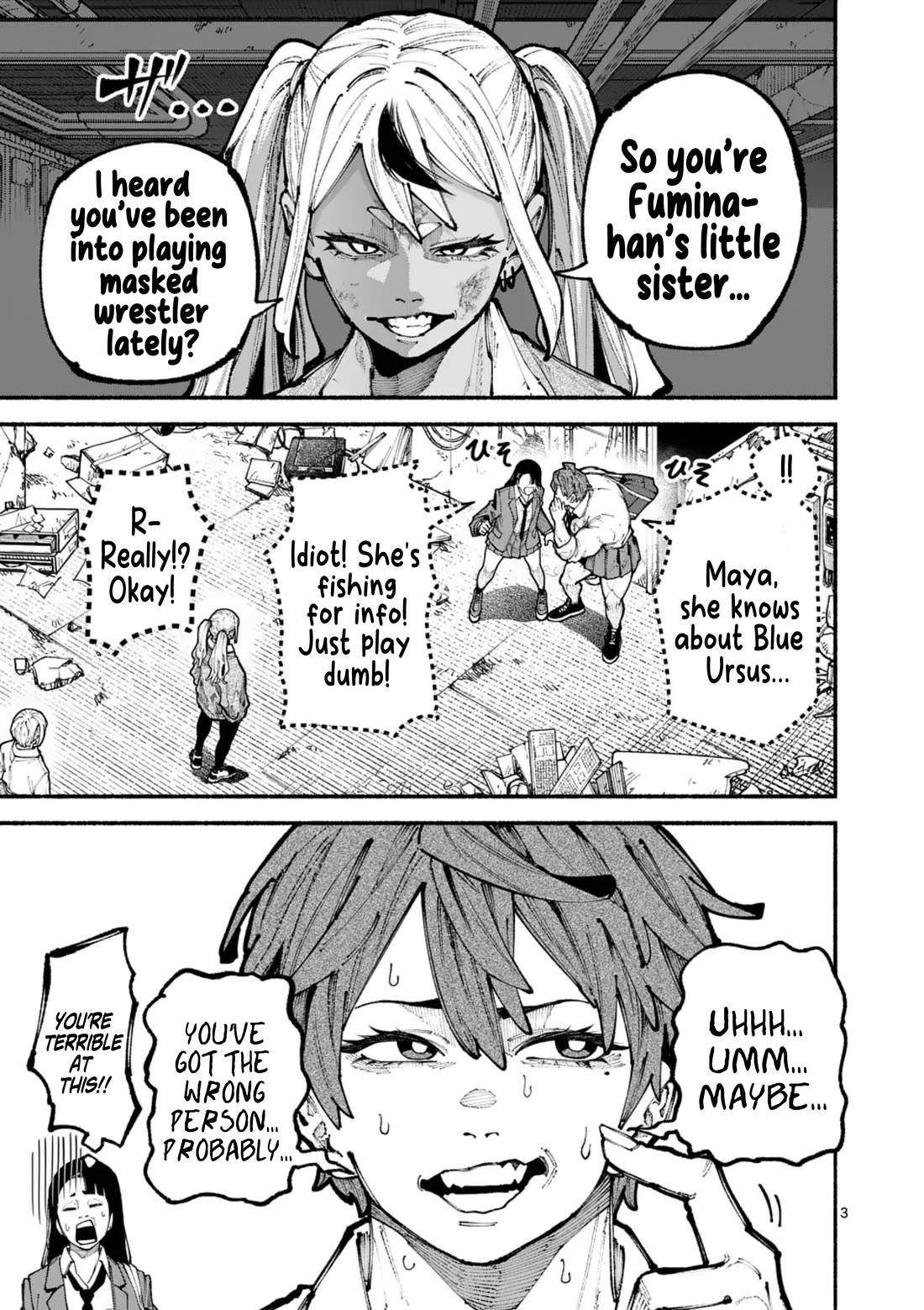 Blue Ursus Chapter 14 page 3 - Chapter 14: Seina vs Koto