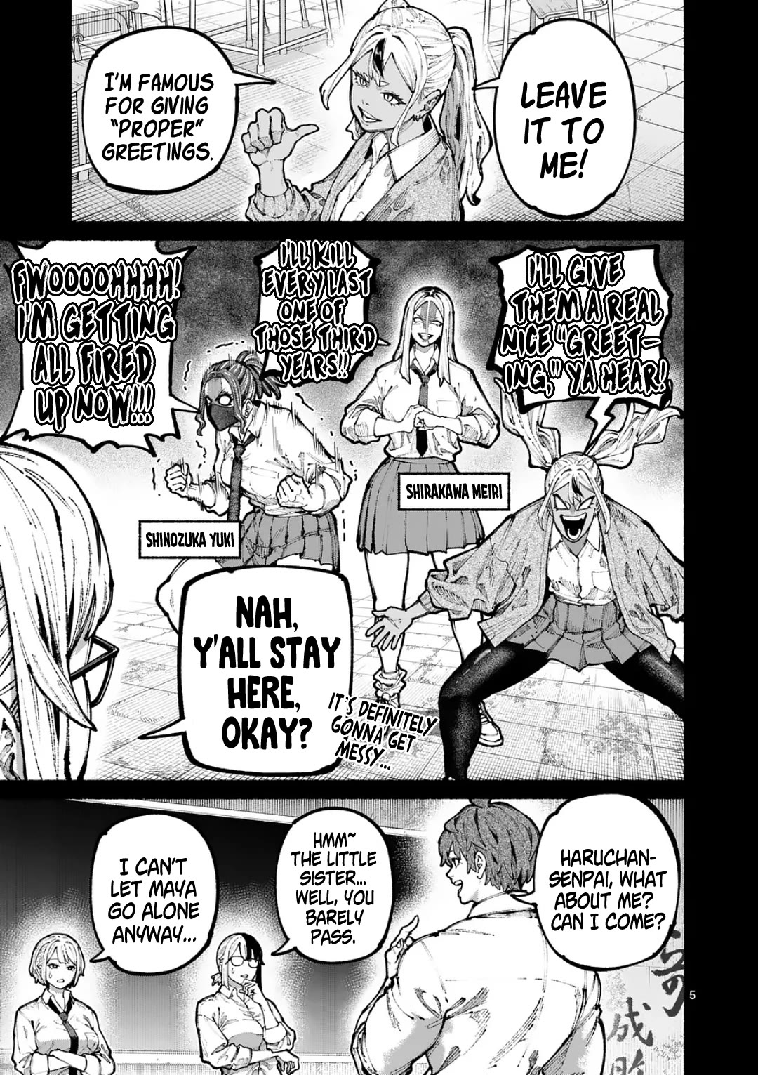 Blue Ursus Chapter 19 page 5 - Chapter 19: Encounter with the Third Years