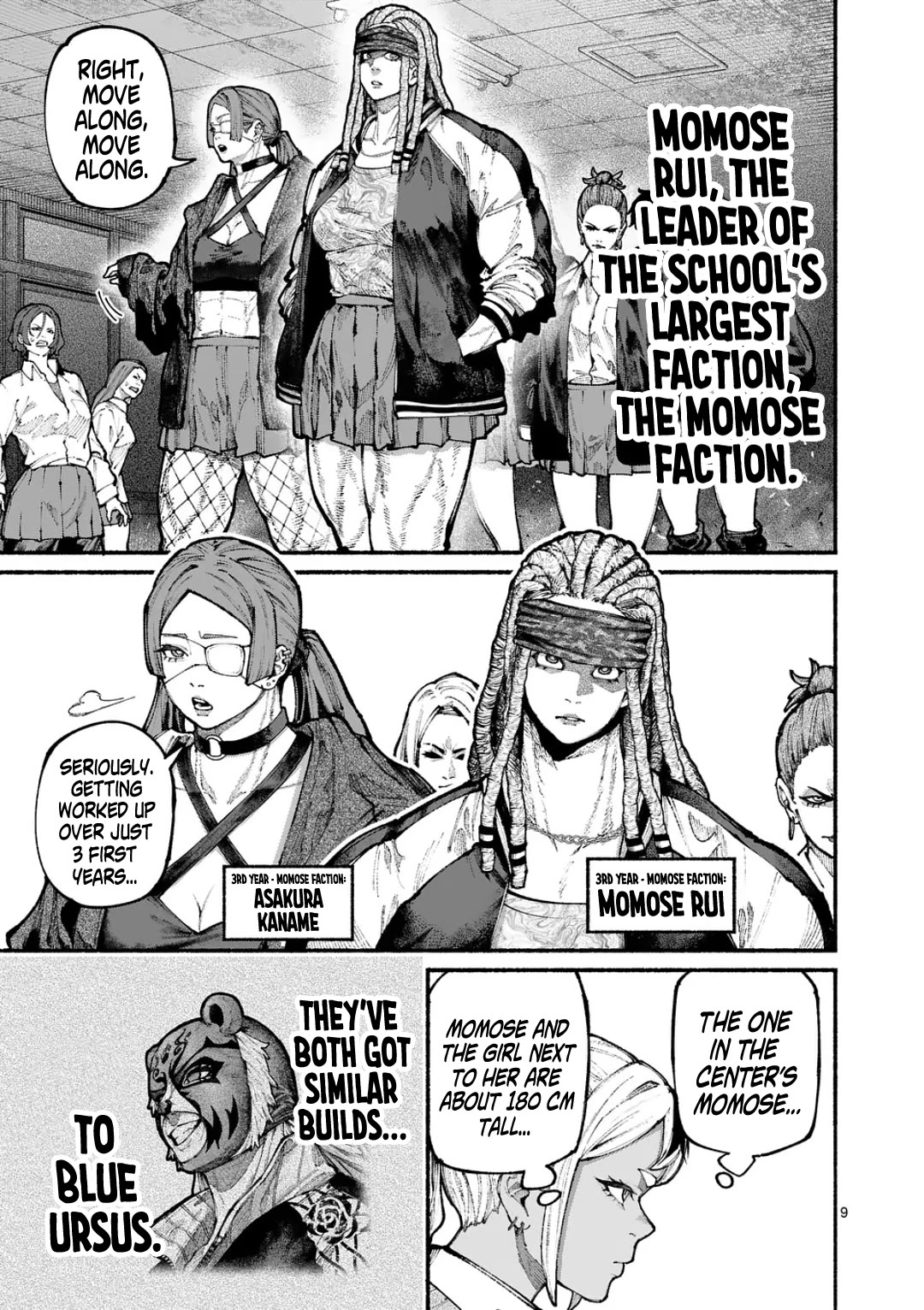 Blue Ursus Chapter 19 page 9 - Chapter 19: Encounter with the Third Years