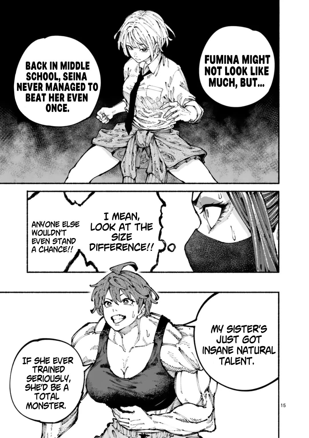 Blue Ursus Chapter 2 page 15 - Chapter 2: The Amaki Sisters