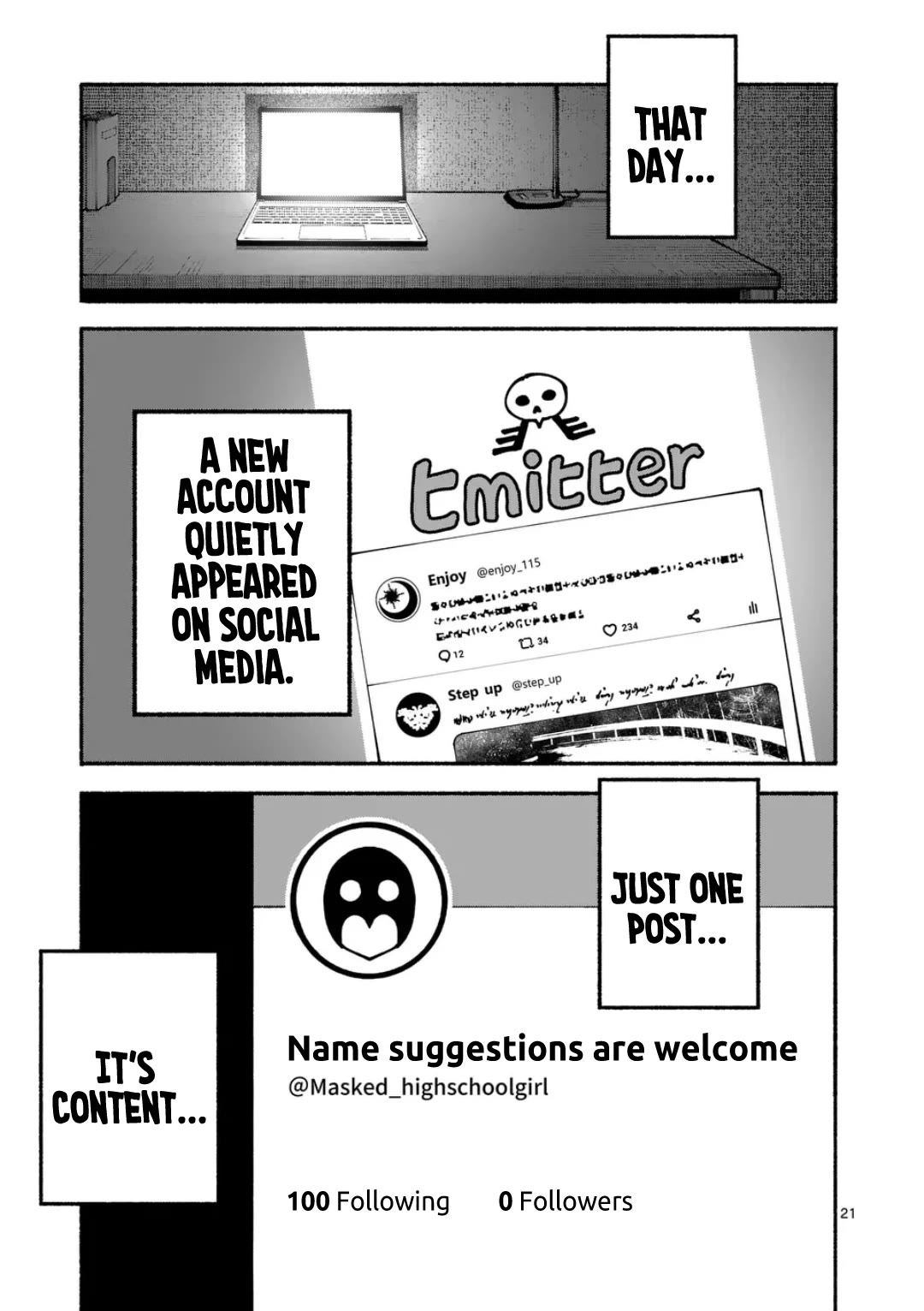 Blue Ursus Chapter 2 page 21 - Chapter 2: The Amaki Sisters