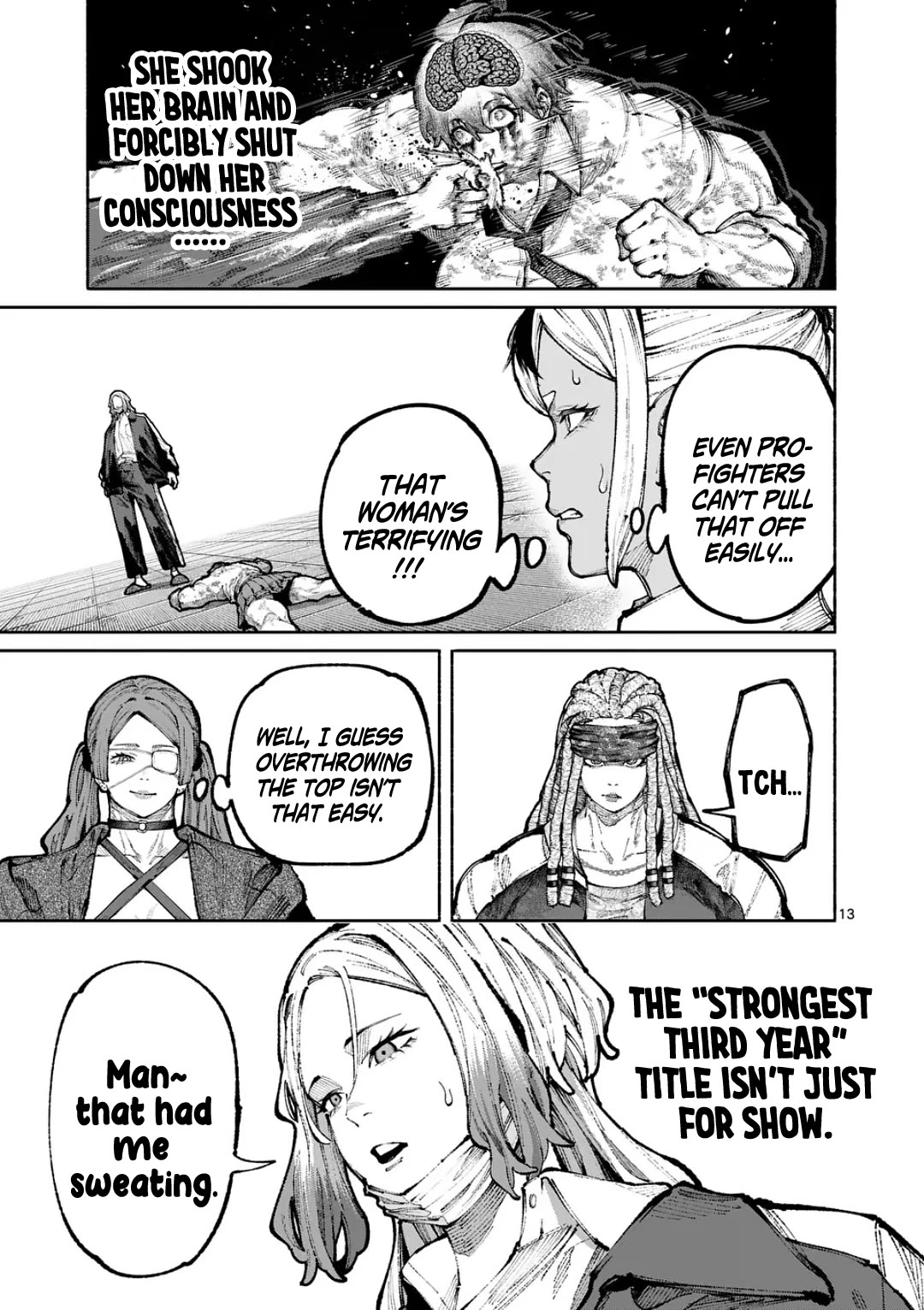 Blue Ursus Chapter 21 page 12 - Chapter 21: The Strongest Third Year