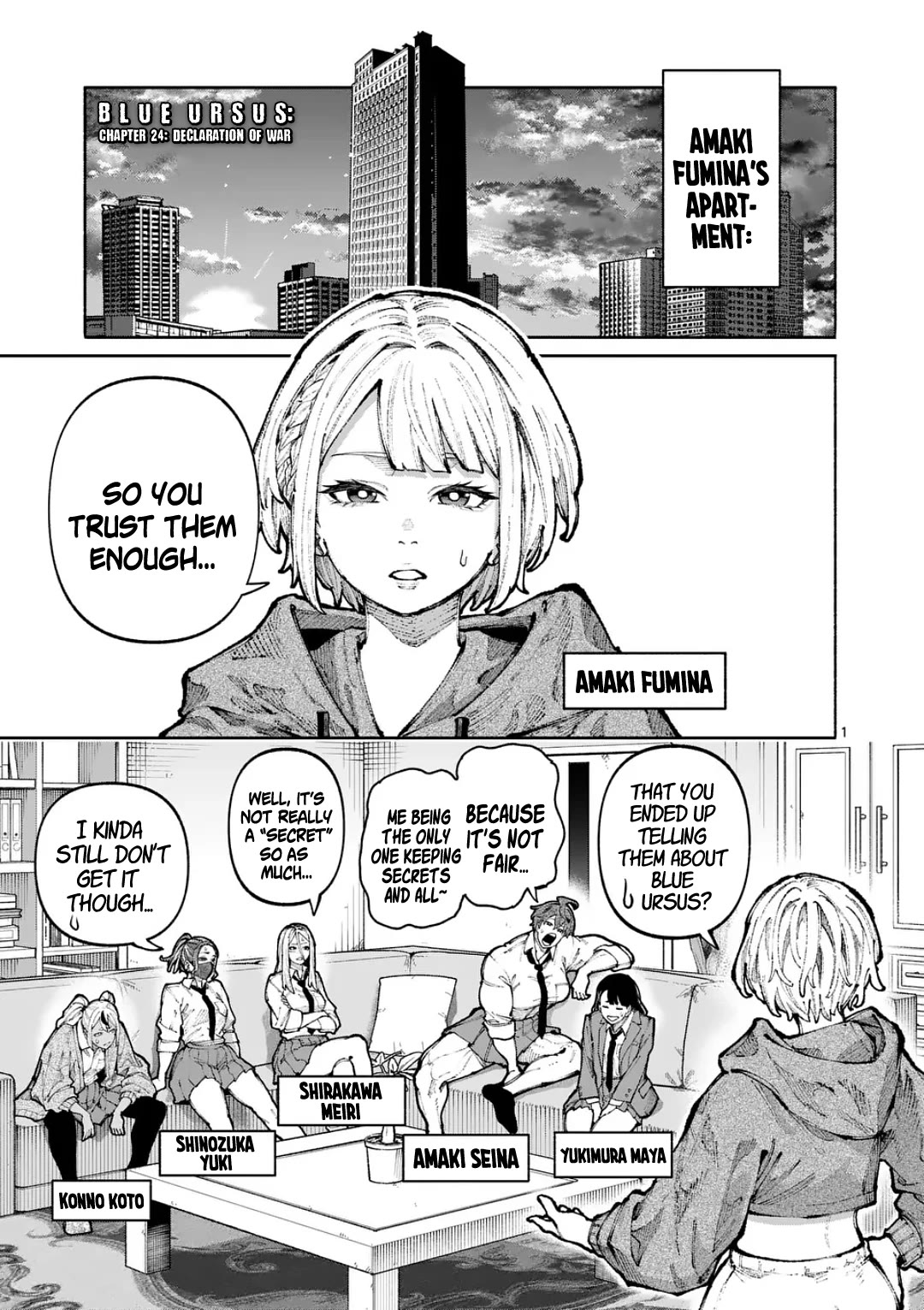 Blue Ursus Chapter 24 page 1 - Chapter 24: Declaration of War