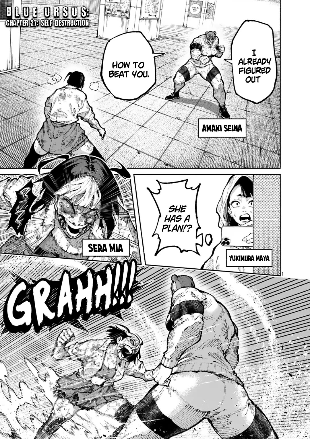 Blue Ursus Chapter 27 page 1 - Chapter 27: Self Destruction