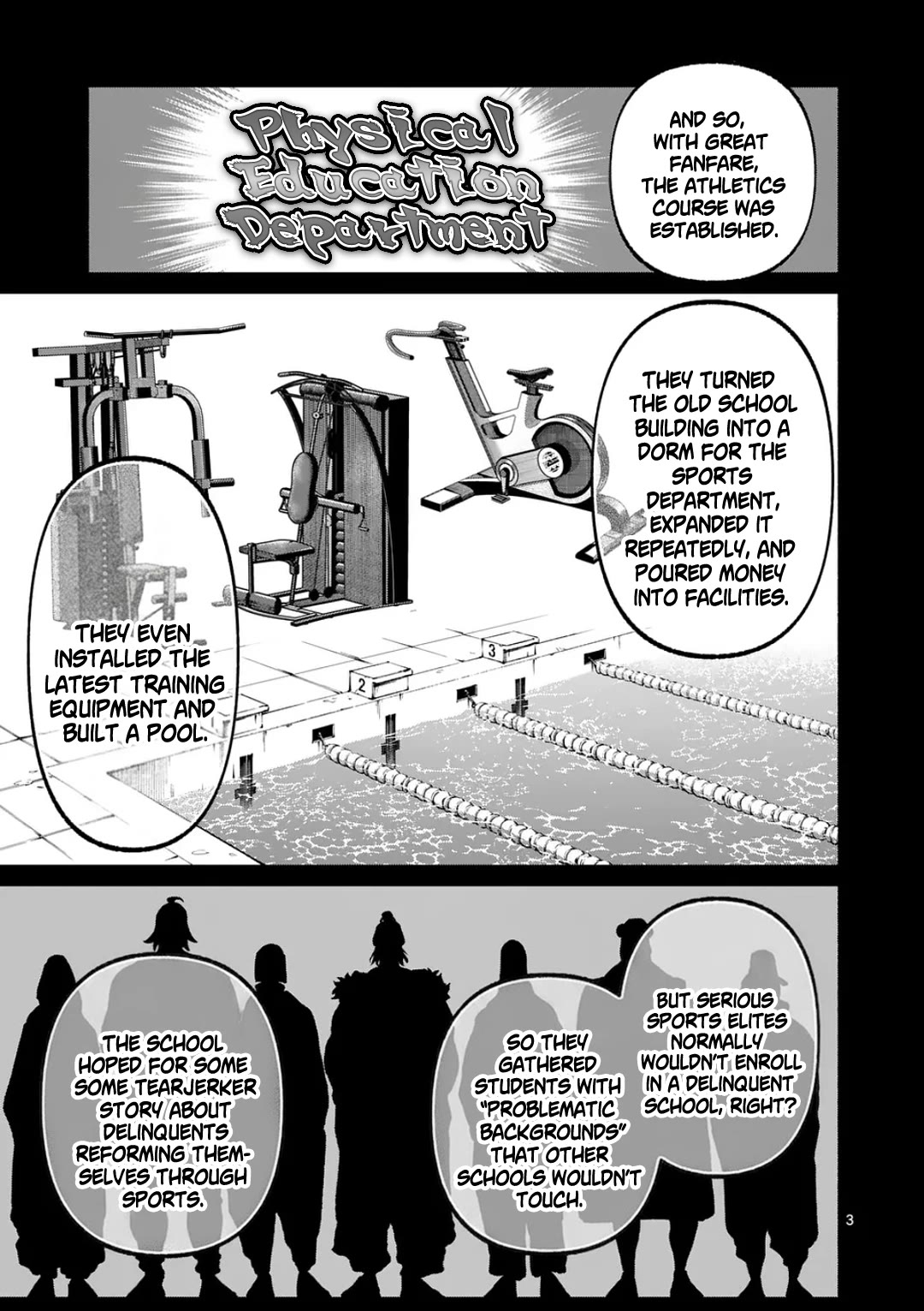 Blue Ursus Chapter 32 page 3 - Chapter 32: The Hellhole called the Athletic Department