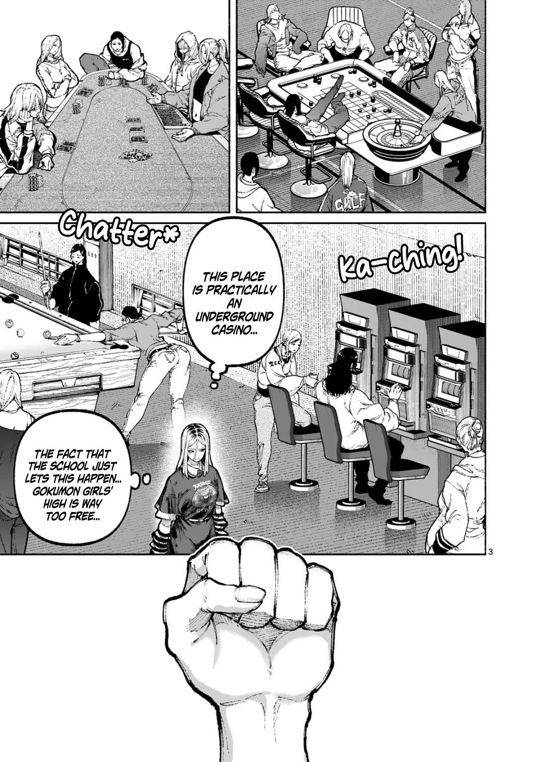 Blue Ursus Chapter 33 page 3 - Chapter 33: The Delinquent Girl of Justice