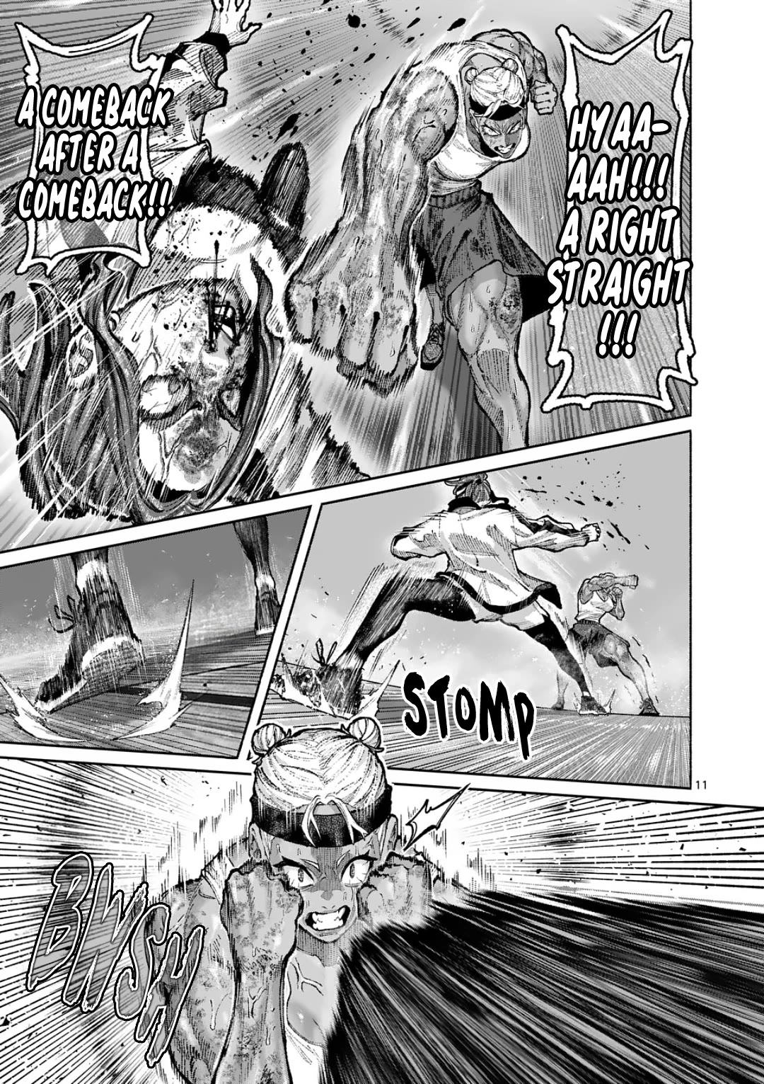 Blue Ursus Chapter 34 page 11 - Chapter 34: Kamikaze Maniac