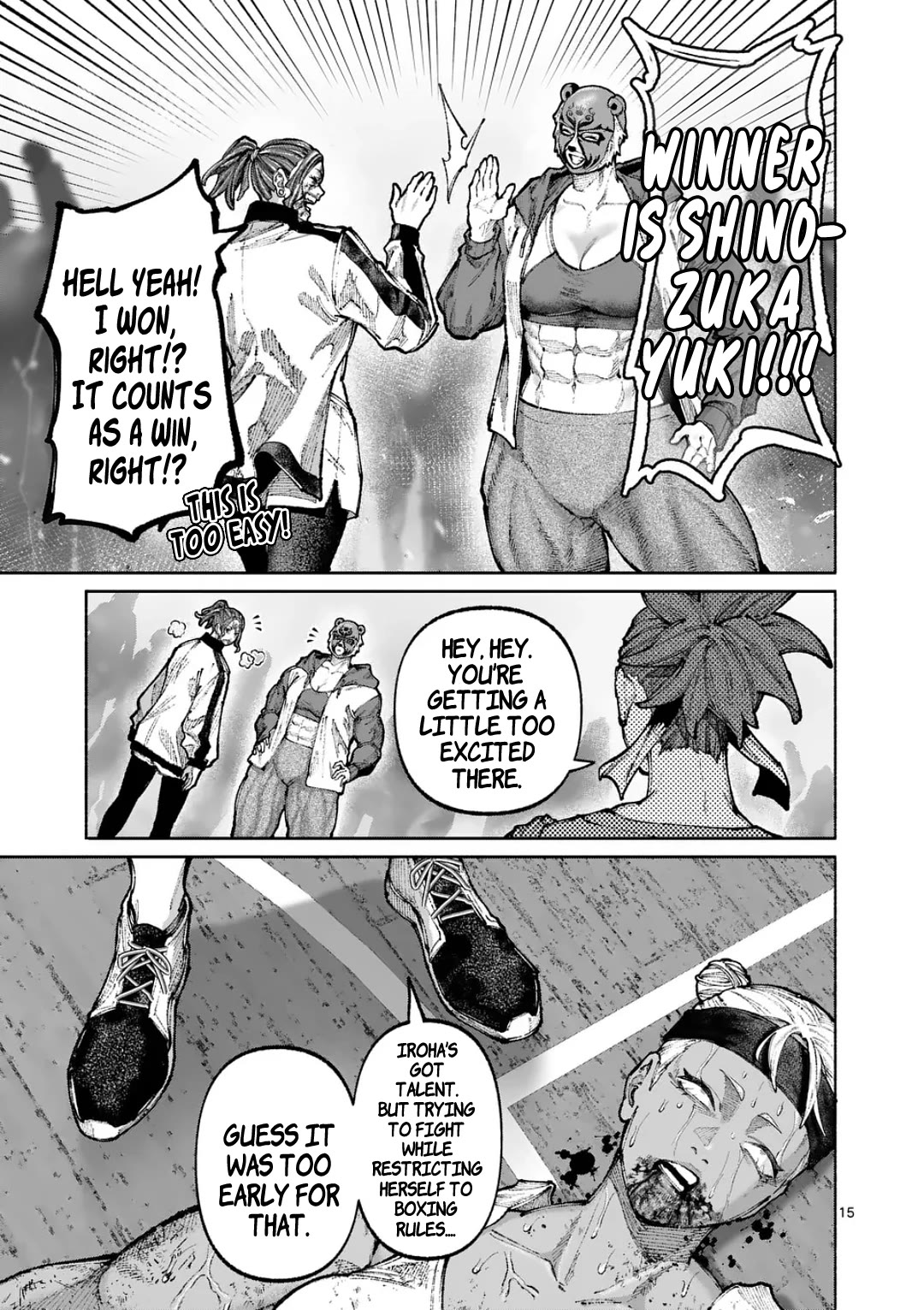Blue Ursus Chapter 34 page 15 - Chapter 34: Kamikaze Maniac
