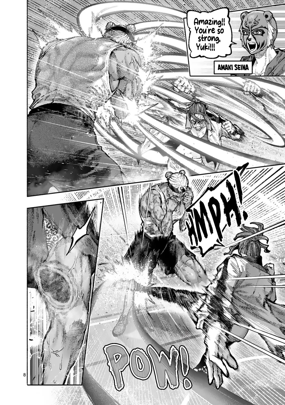 Blue Ursus Chapter 34 page 8 - Chapter 34: Kamikaze Maniac