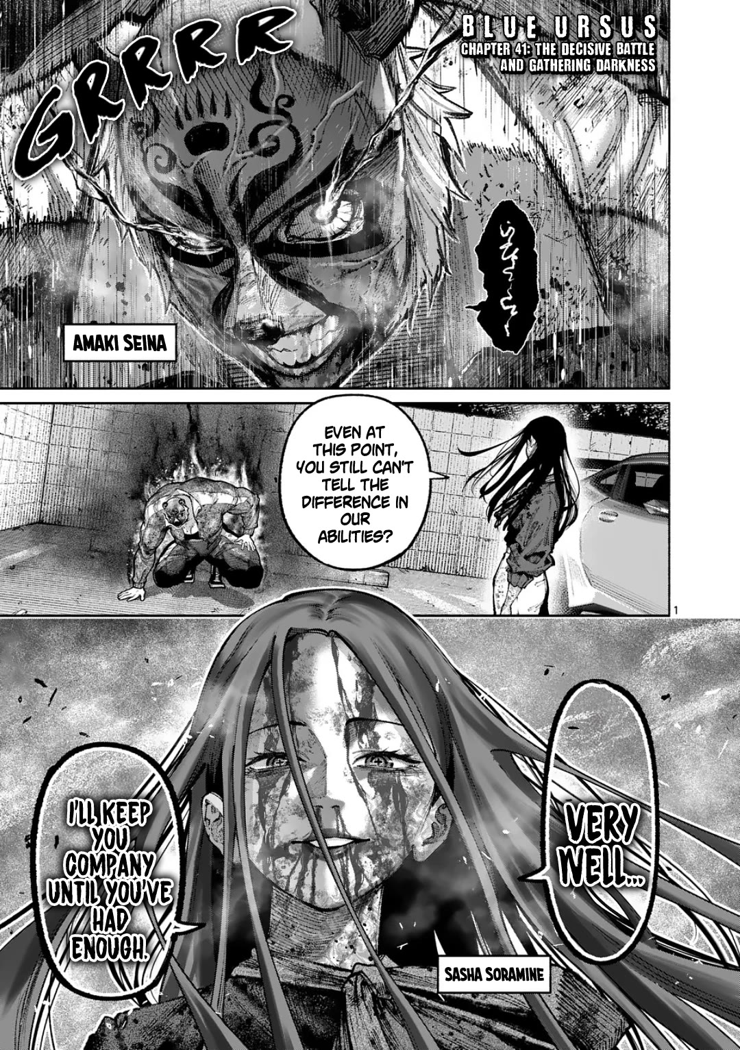 Blue Ursus Chapter 41 page 1 - Chapter 41: The Decisive Battle and Gathering Darkness