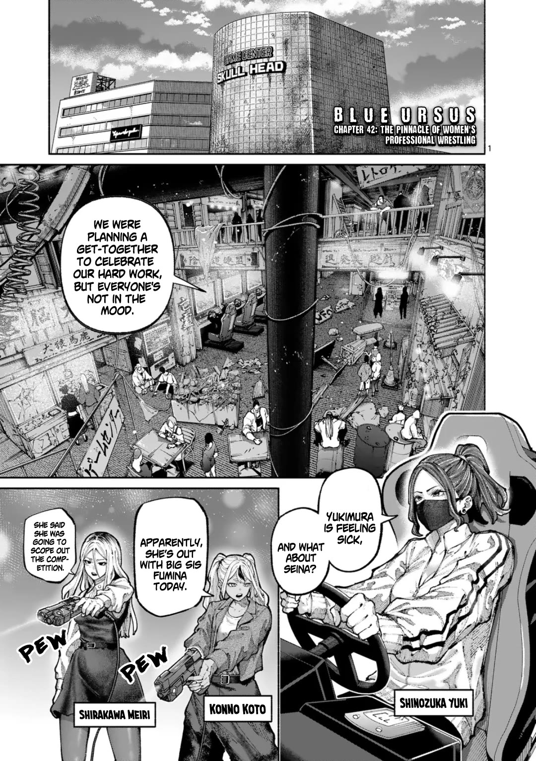 Blue Ursus Chapter 42 page 1 - Chapter 42: The Pinnacle of Women's Professional Wrestling