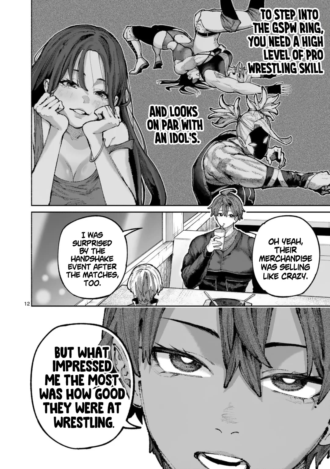 Blue Ursus Chapter 42 page 12 - Chapter 42: The Pinnacle of Women's Professional Wrestling